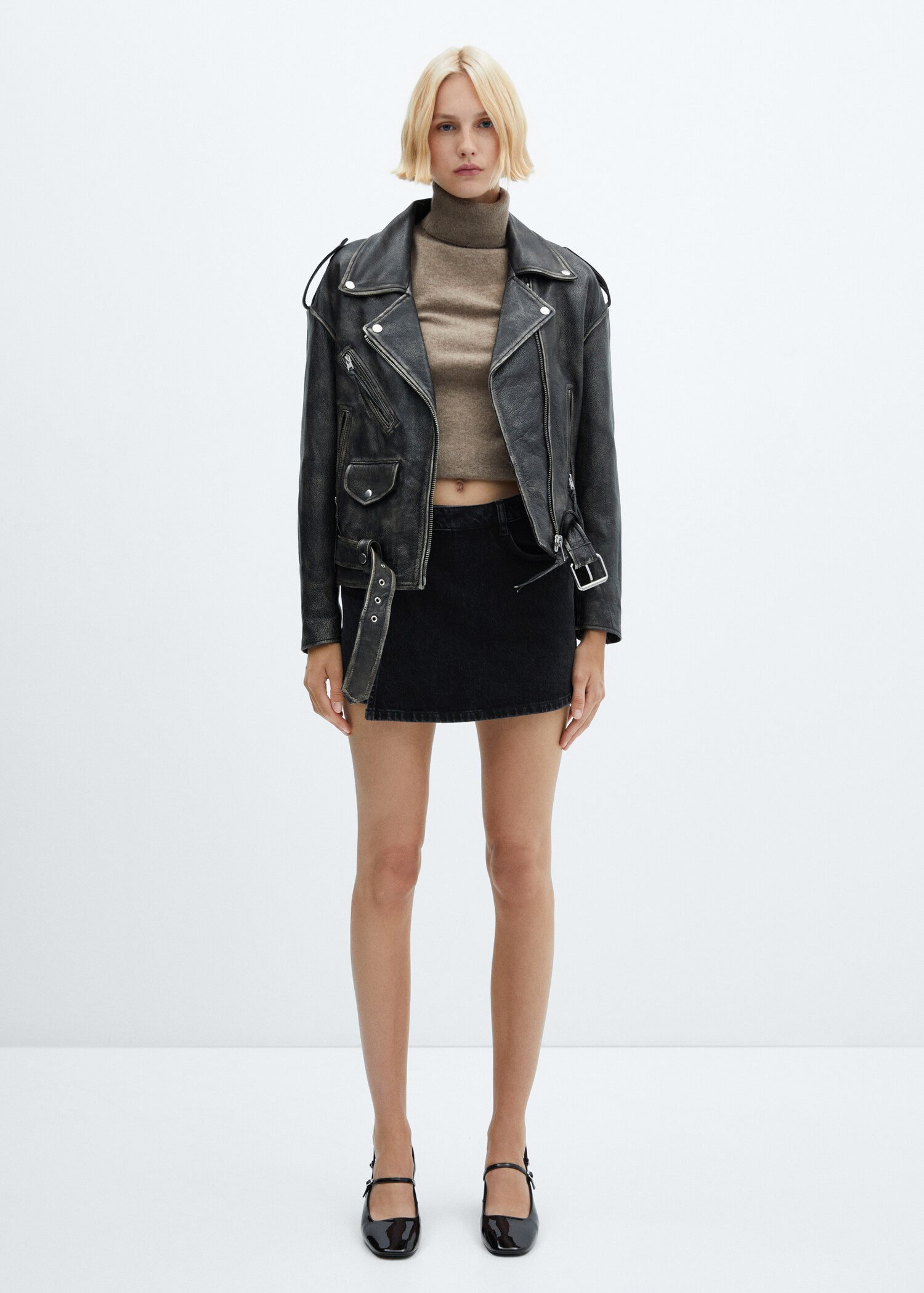 Jupe short en jean - Plan général