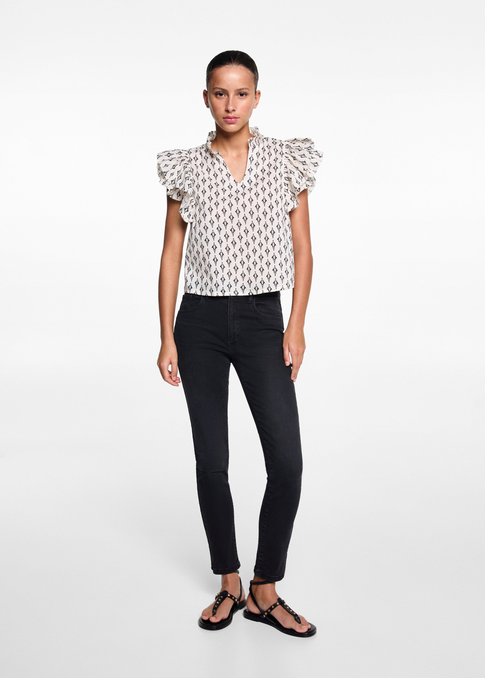 Jeans skinny abertura - Plano general