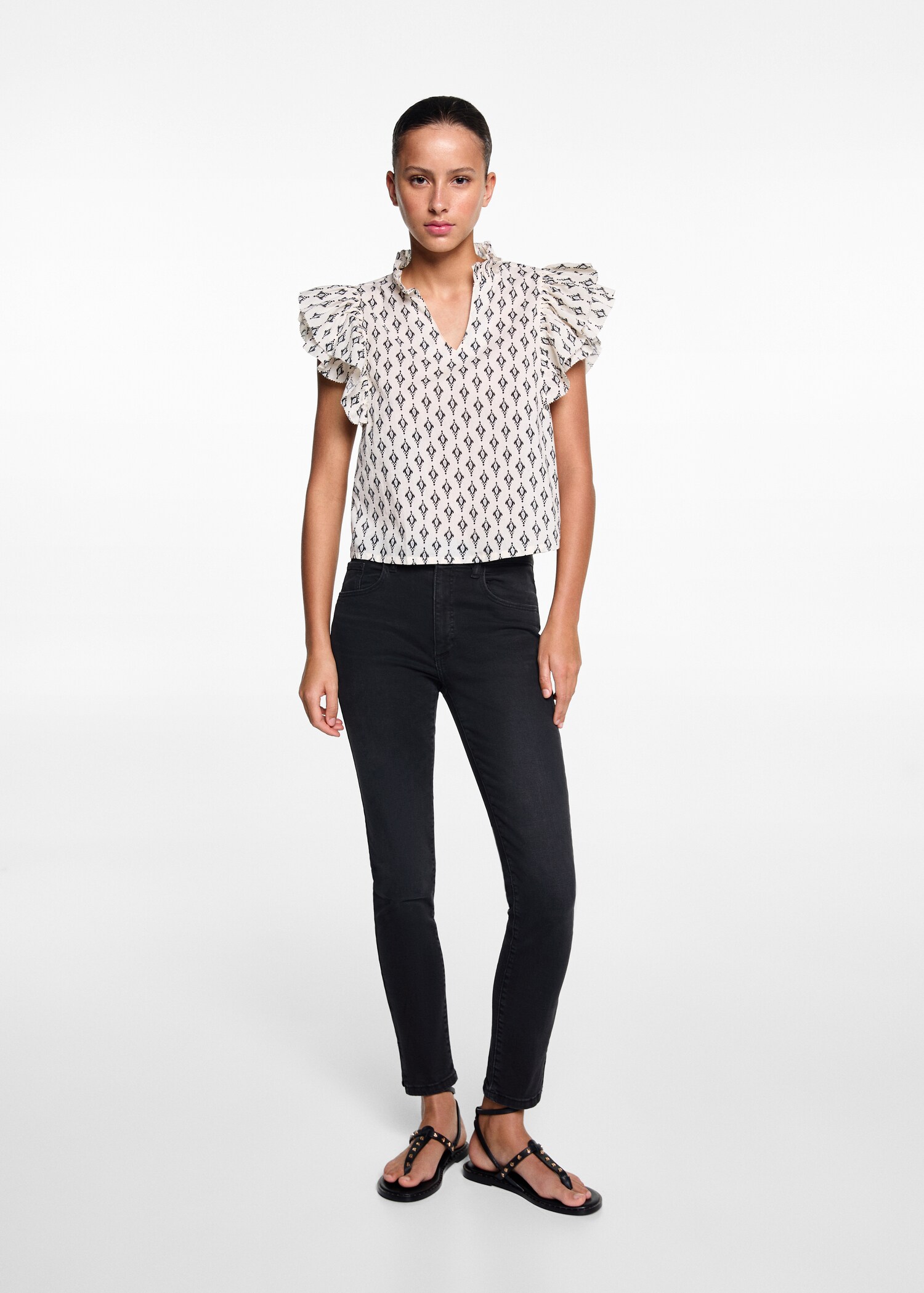 Jeans skinny abertura - Plano general