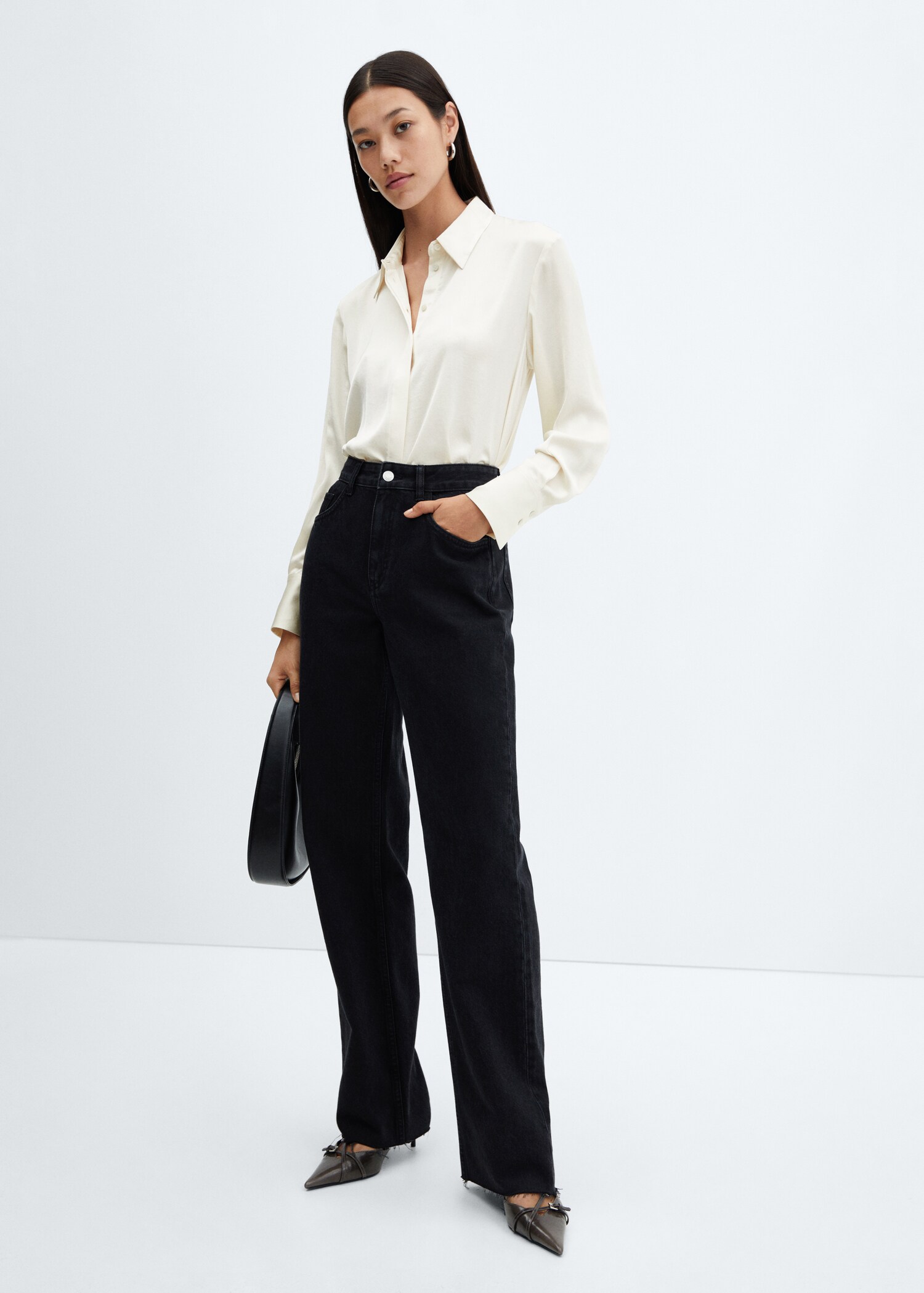 Chemise fluide satinée - Plan général