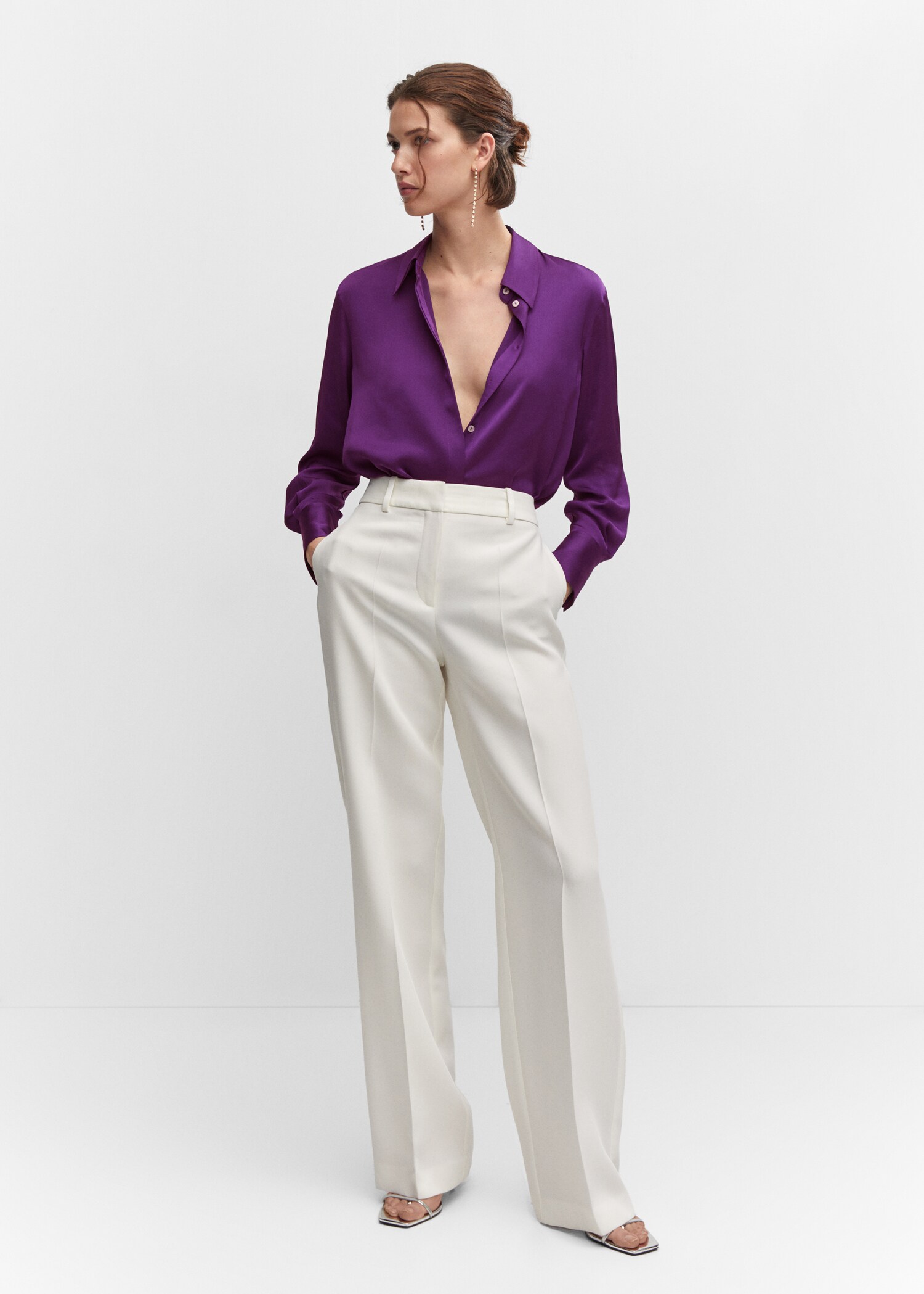 Chemise fluide satinée - Plan général