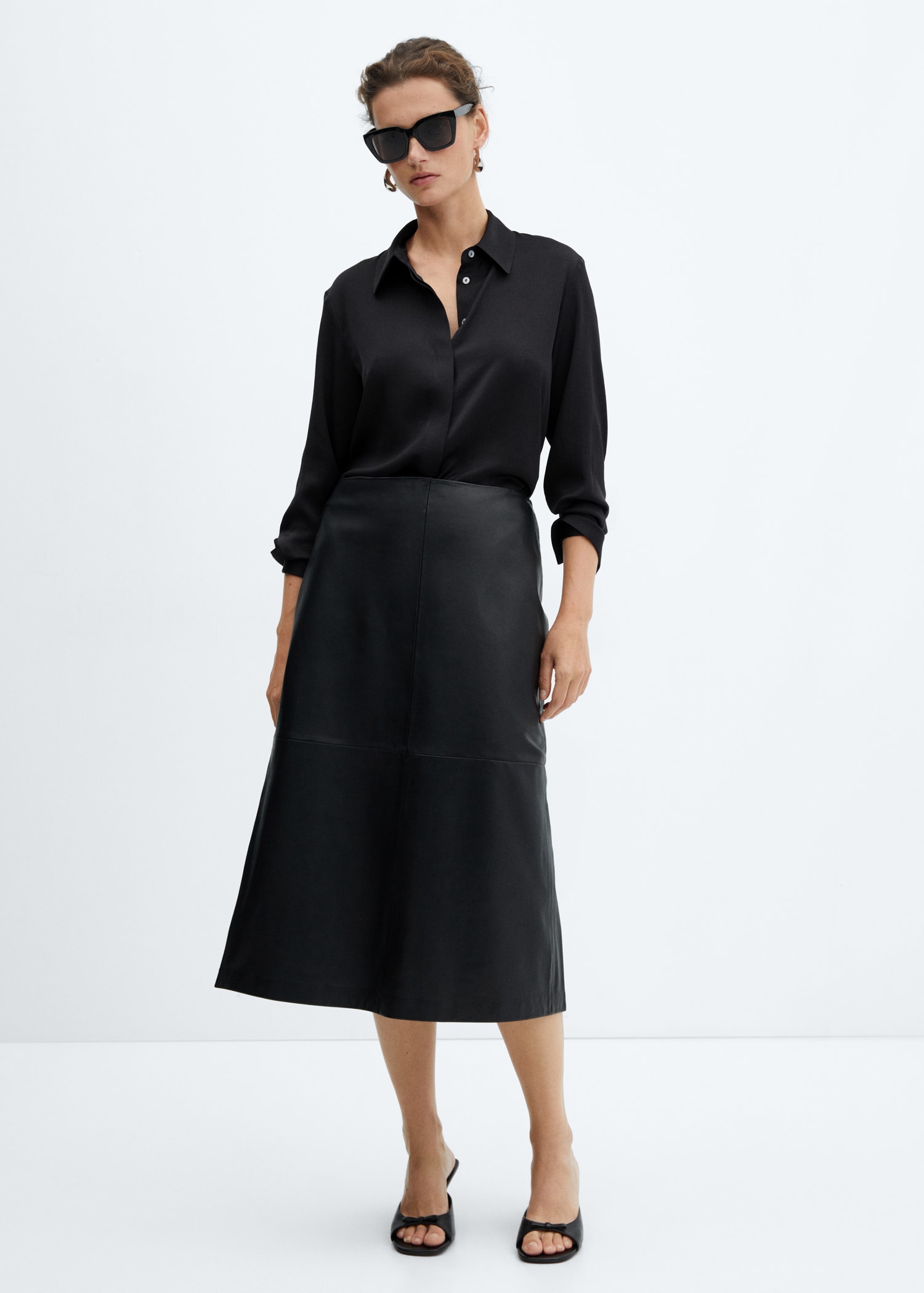 Boohoo Zwart Satijnen Jurkje Dresses Satijn Corset Mini-jurk Met