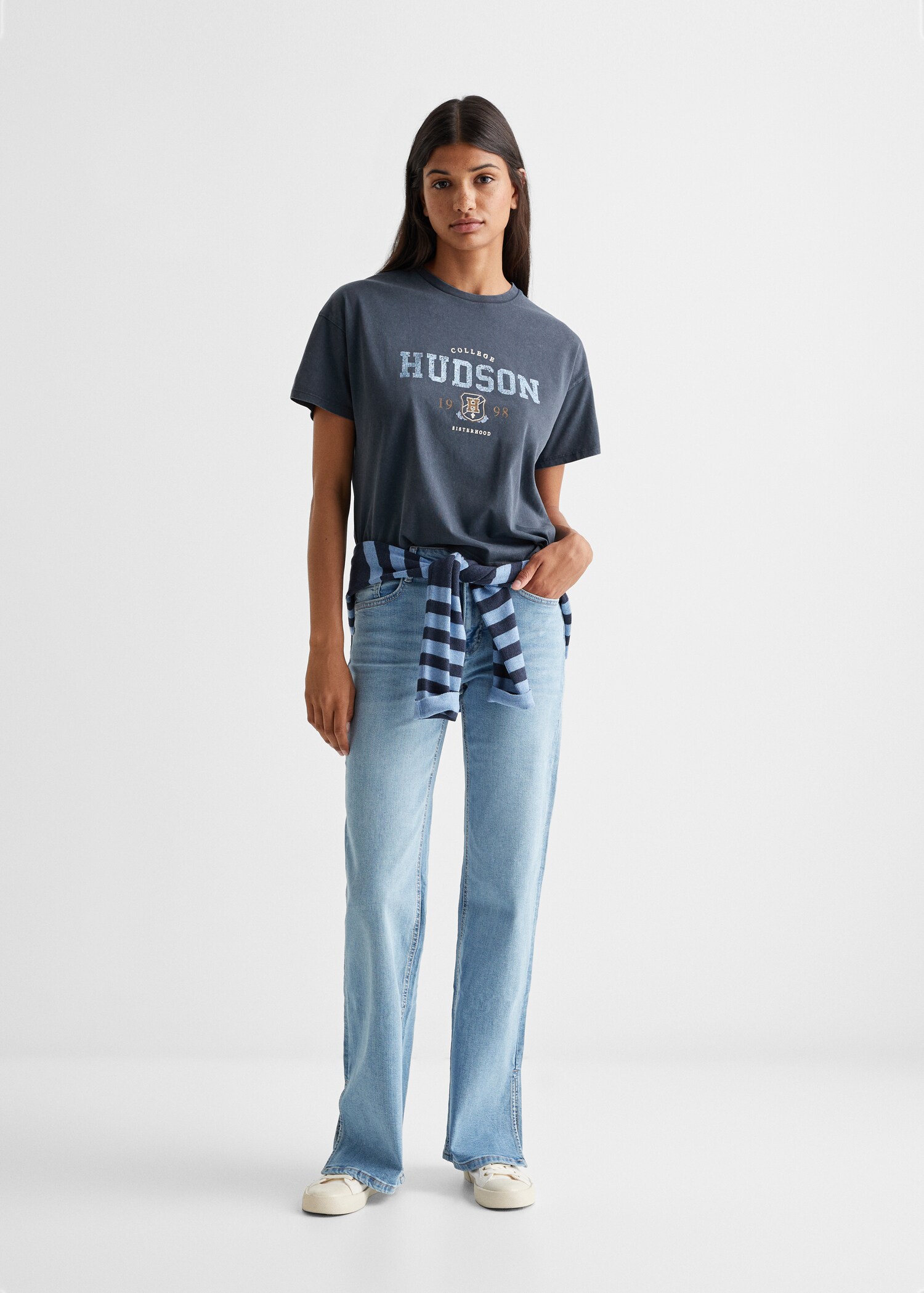Printed cotton-blend T-shirt - General plane