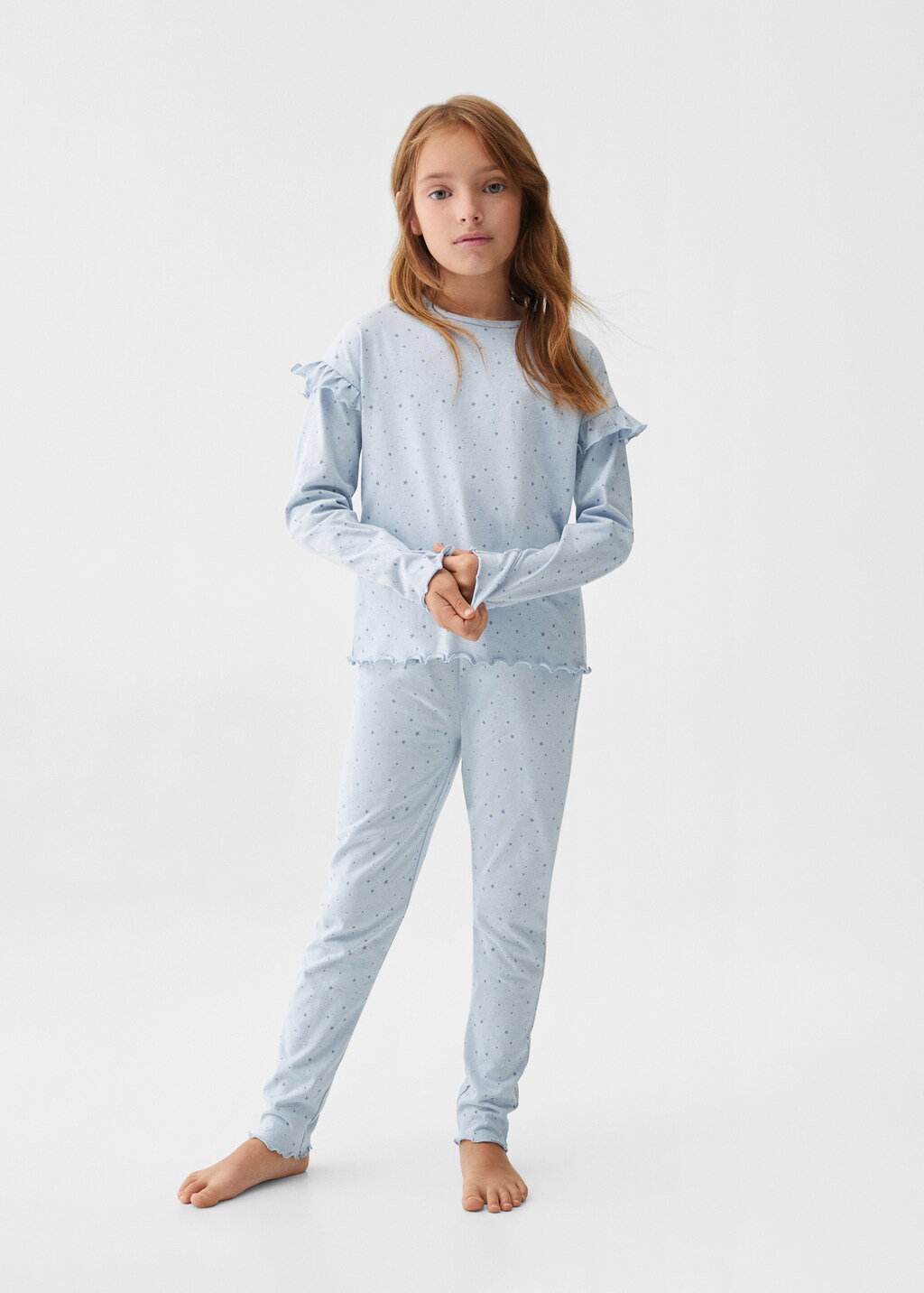 Long star print pyjamas Kids MANGO Montenegro