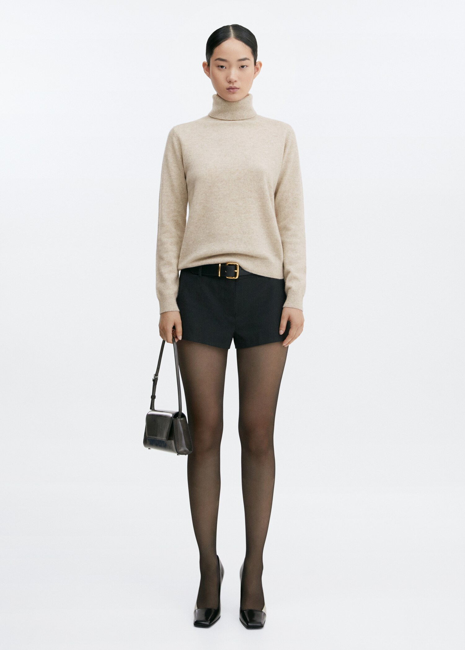 100% cashmere turtleneck sweater - General plane