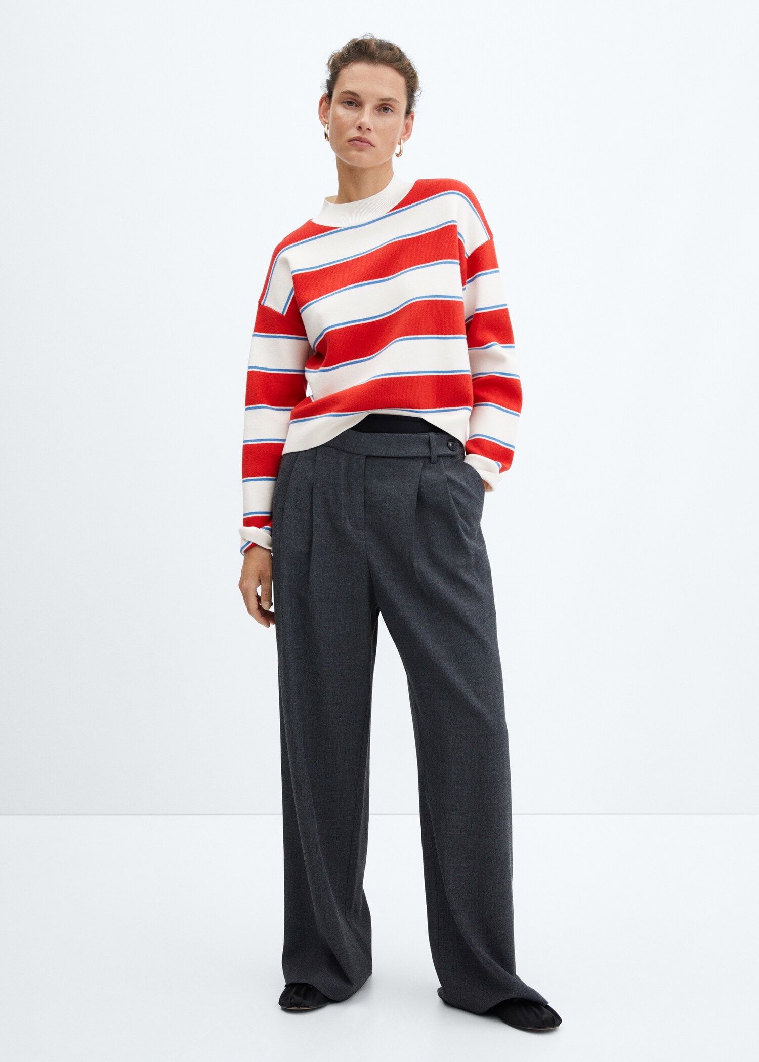 Wide-striped sweater - General plane