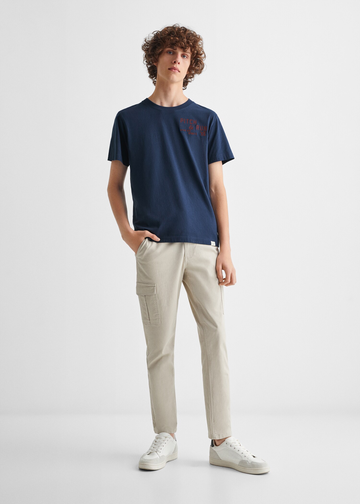 T-shirt coton message - Plan général