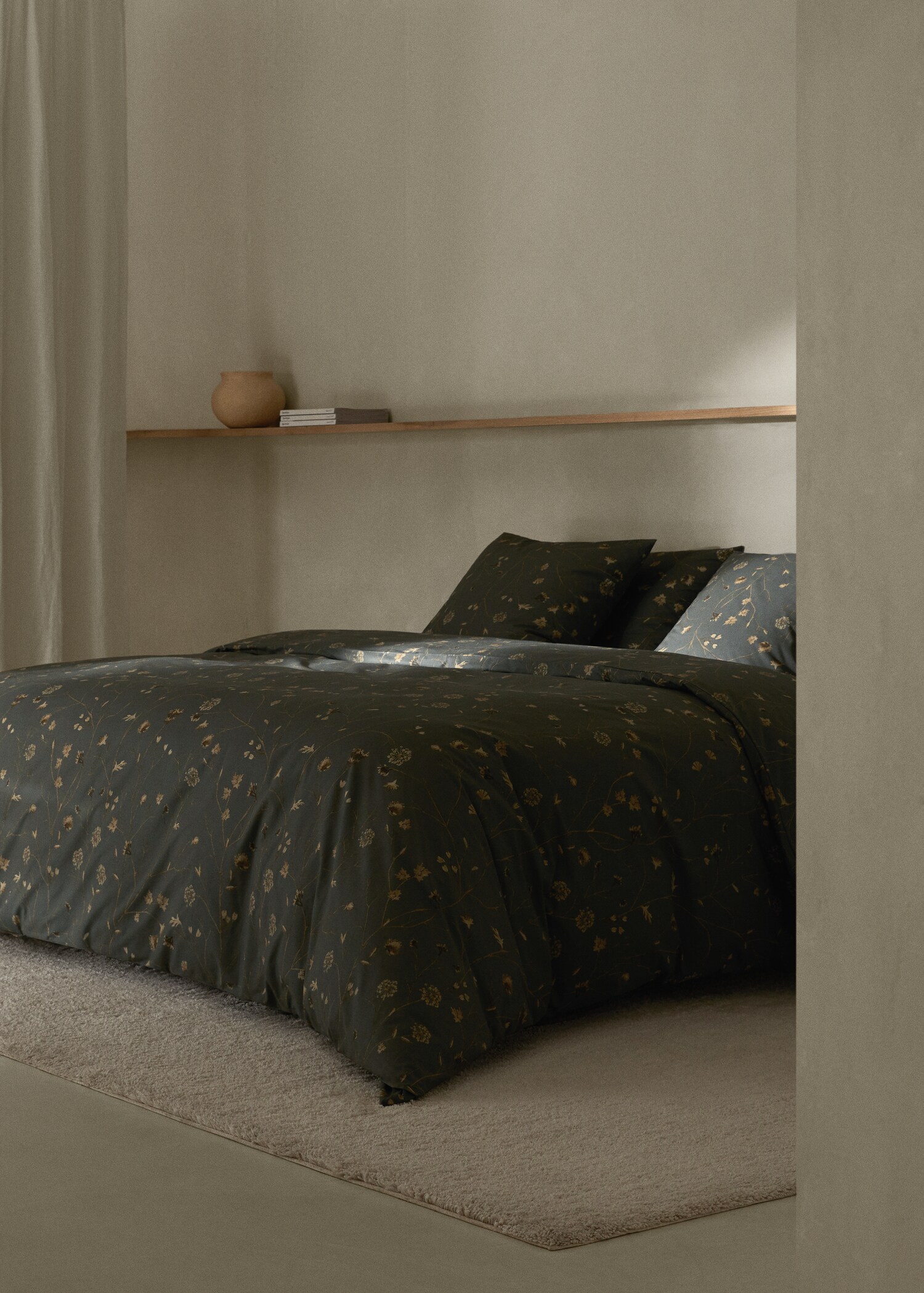 Bettbezug mit Blumenmuster für 90 cm Bett - Allgemeine Ansicht
