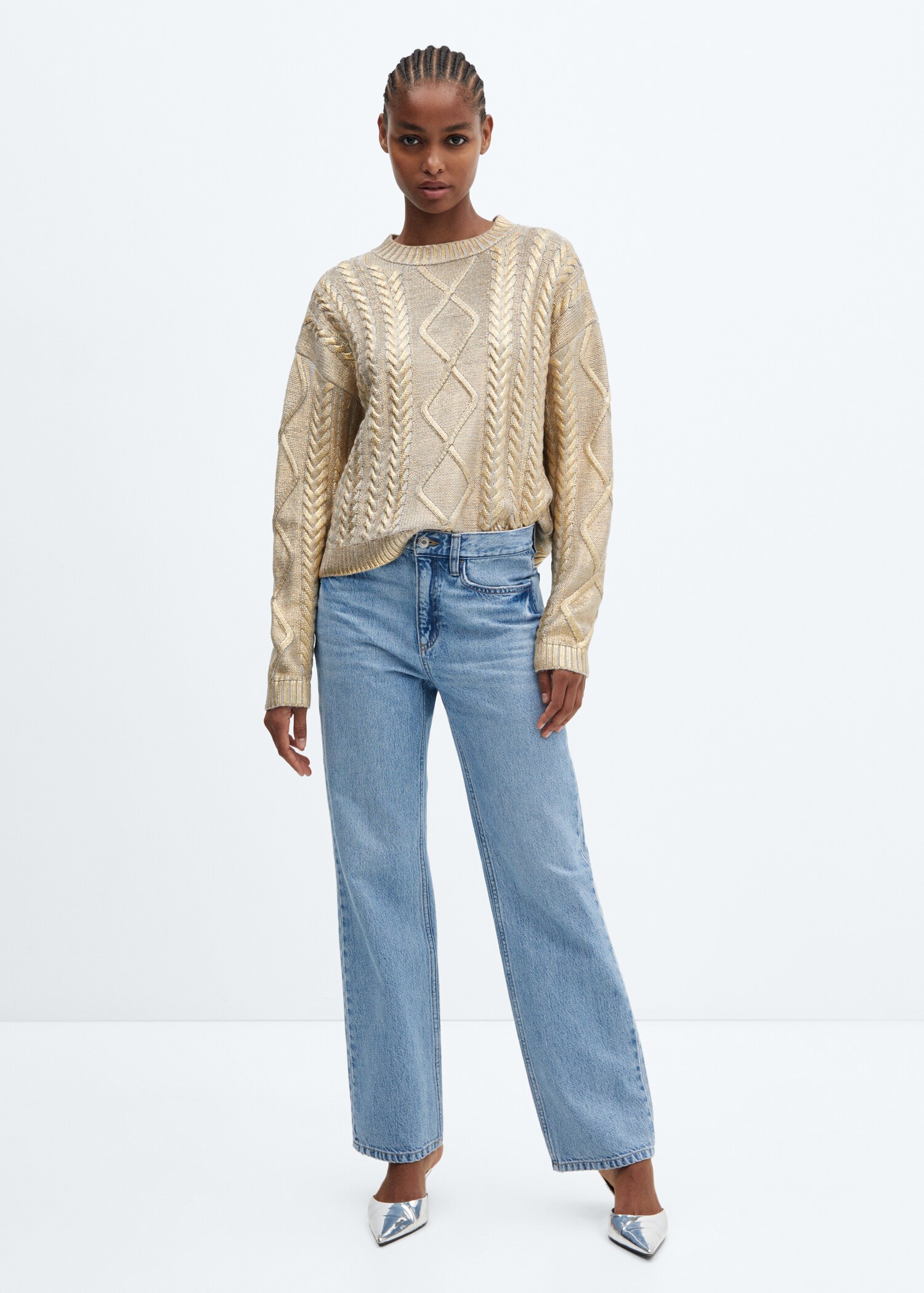 Pull-over torsadé foil - Plan général