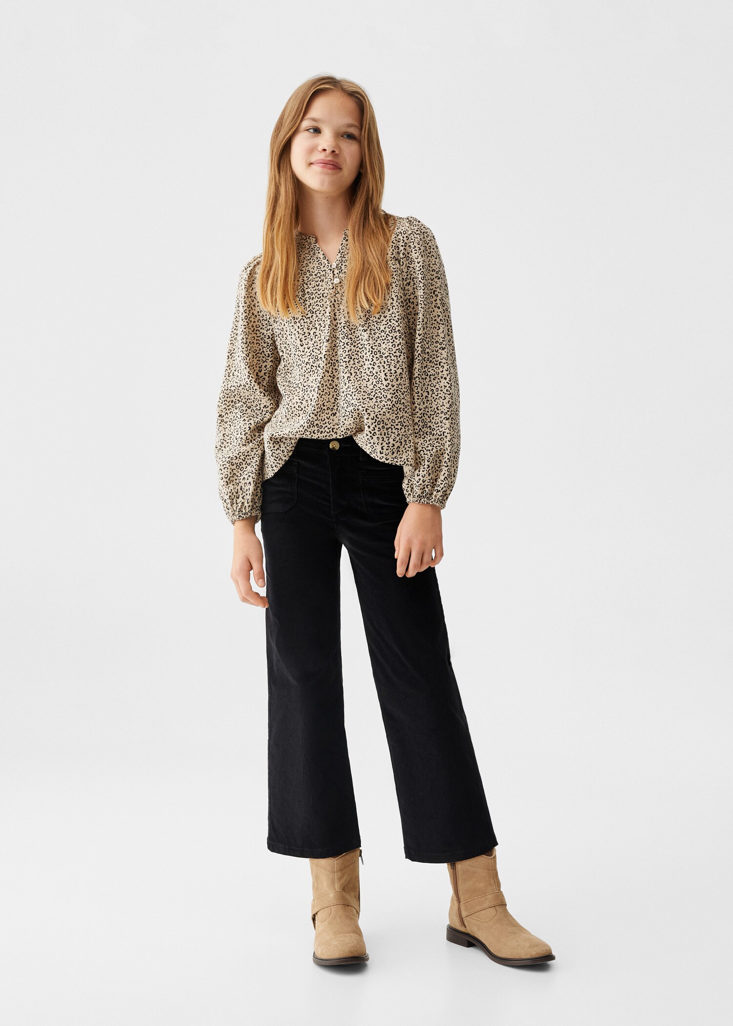Blusa estampado leopardo - Plano general
