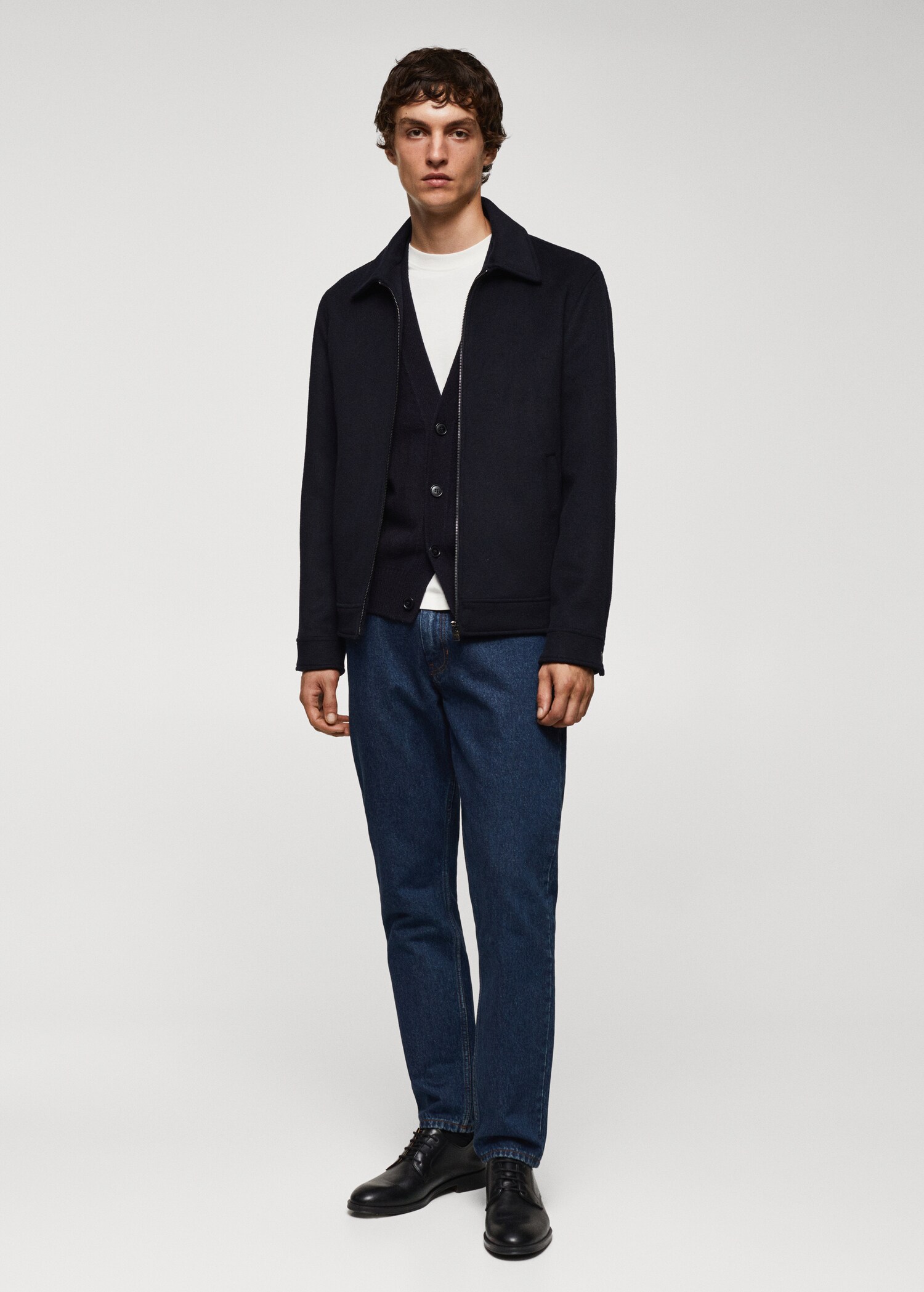 Knitted wool-blend vest - General plane