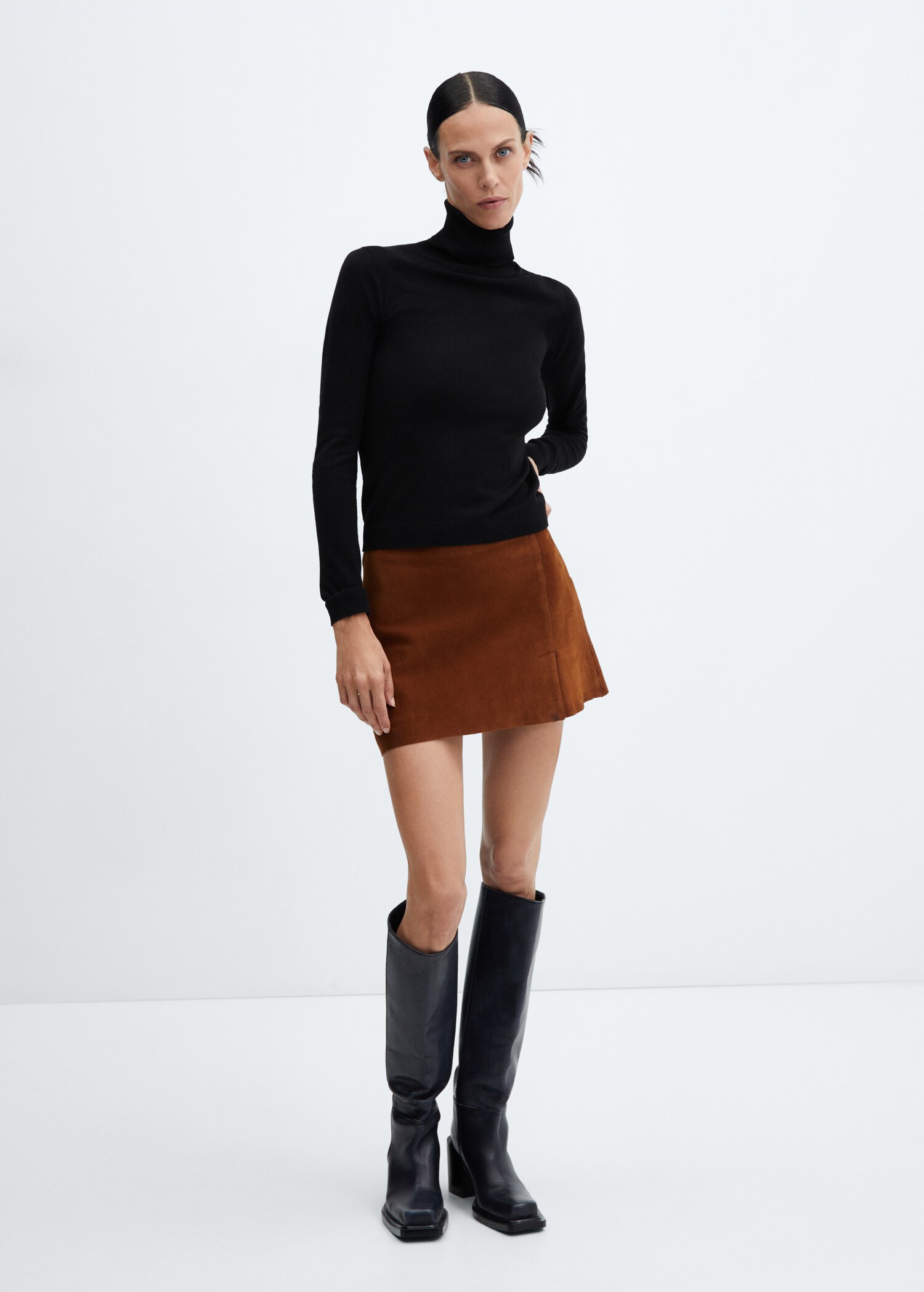 Fine-knit turtleneck sweater - General plane