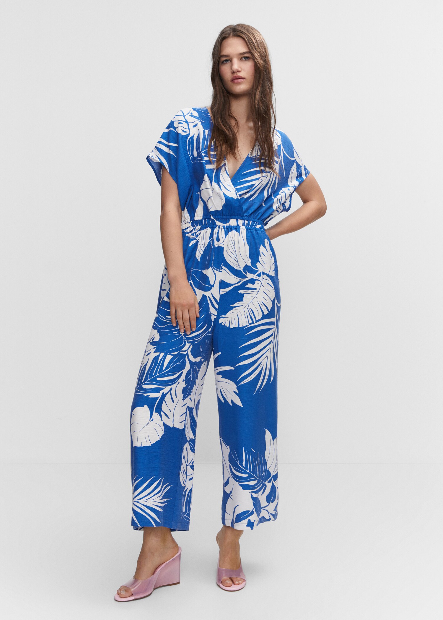 Tropical print jumpsuit - Загальний план