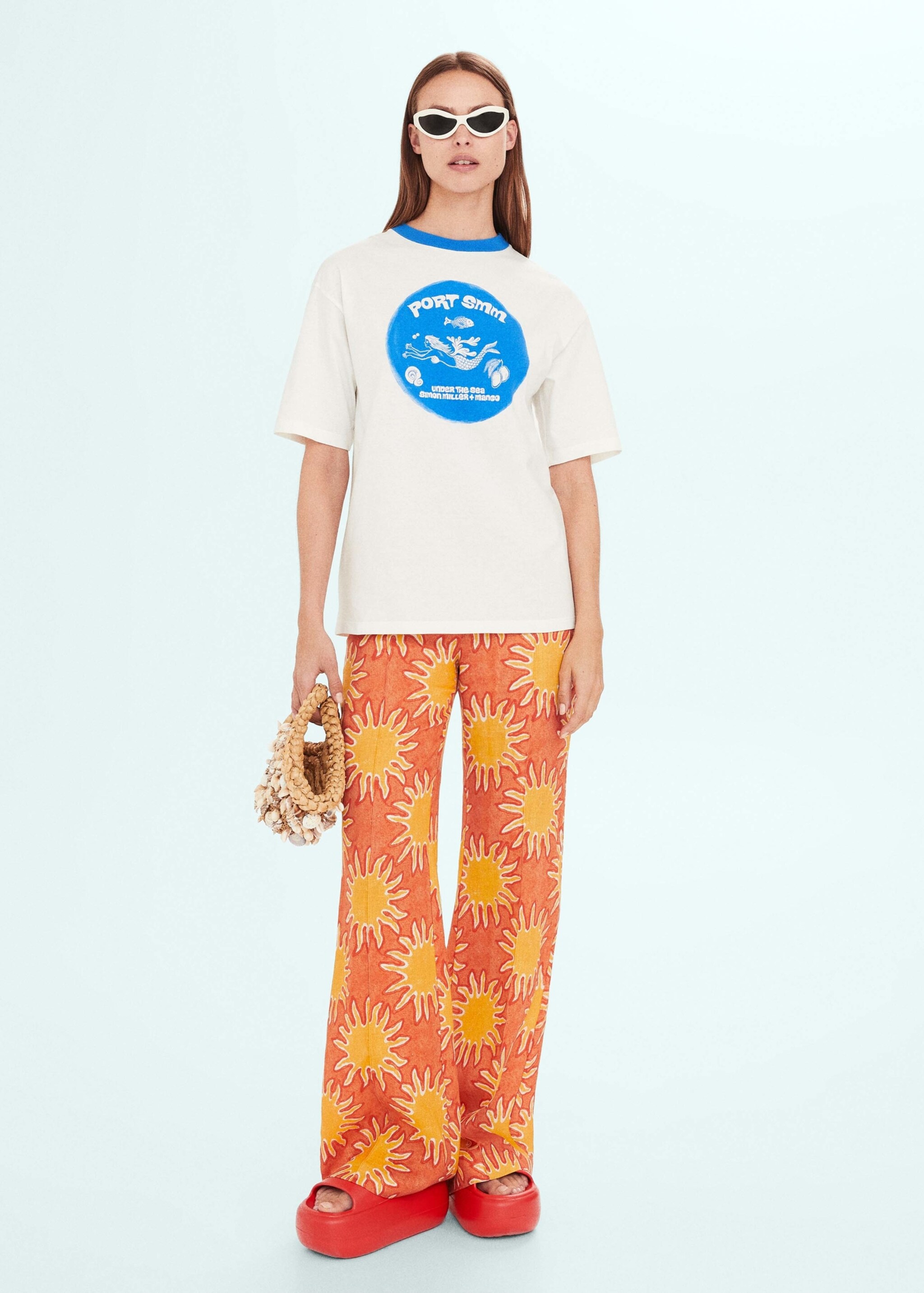 Printed oversize t-shirt - General plane, Blue. Ref: 57010466-00.