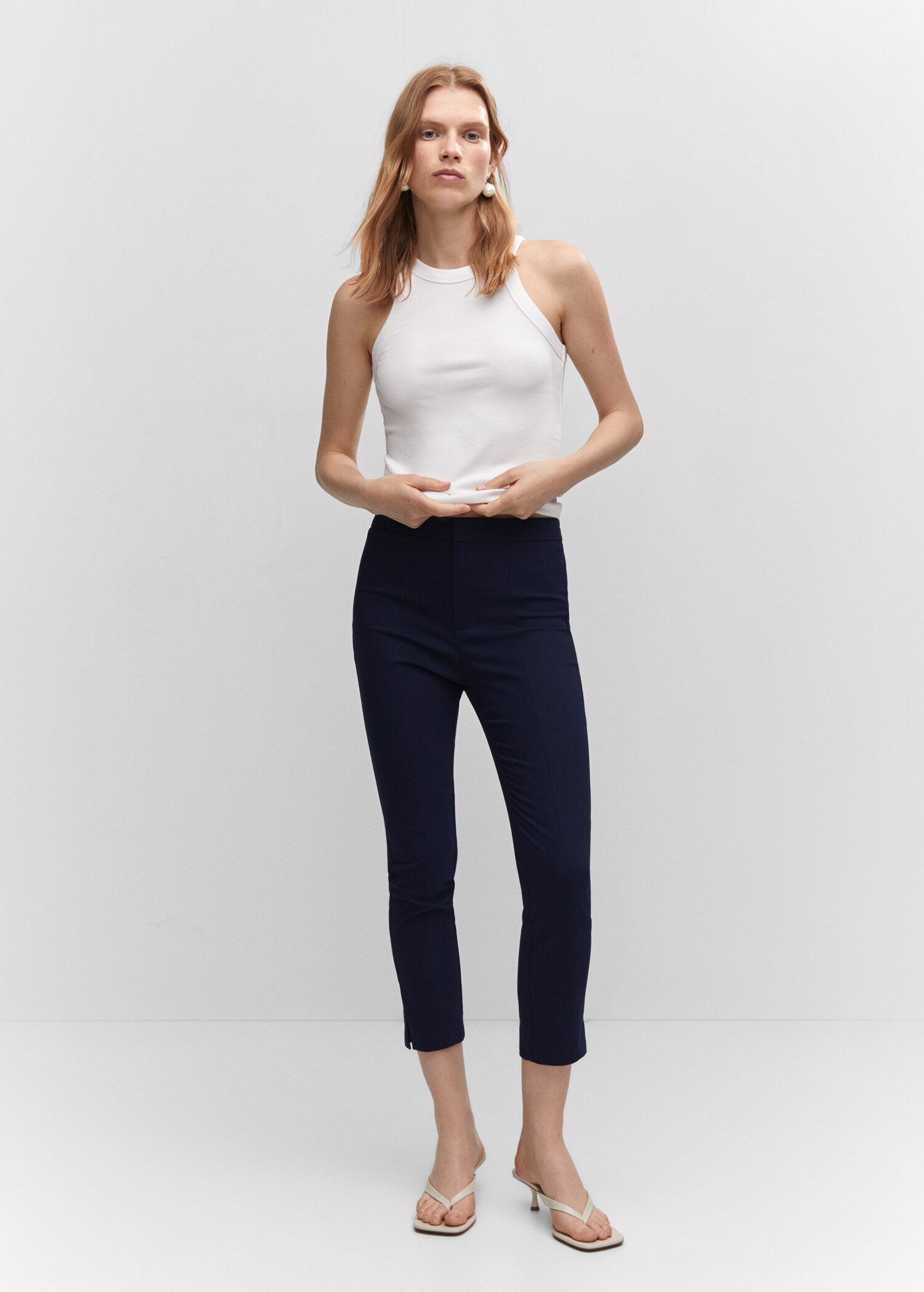 Crop skinny trousers - General plane