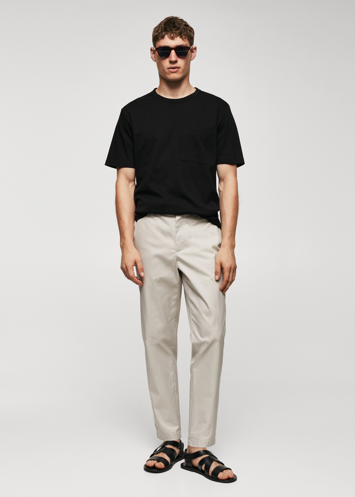 100% cotton t-shirt with pocket - General plane