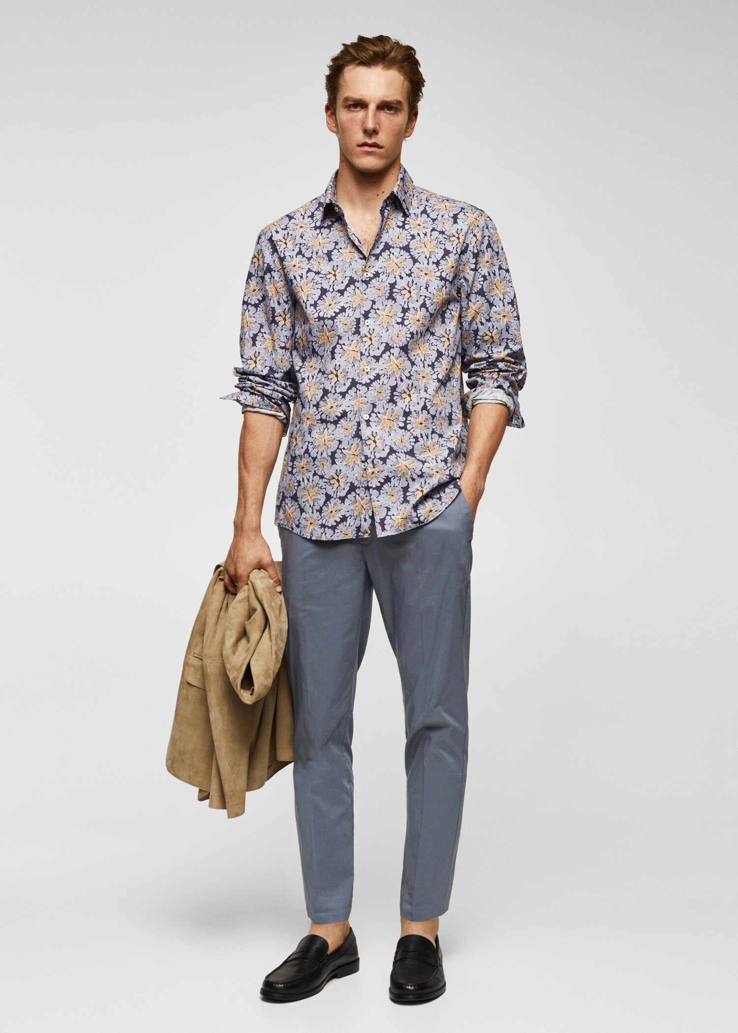 Camisa 100% algodón regular fit estampada - Plano general