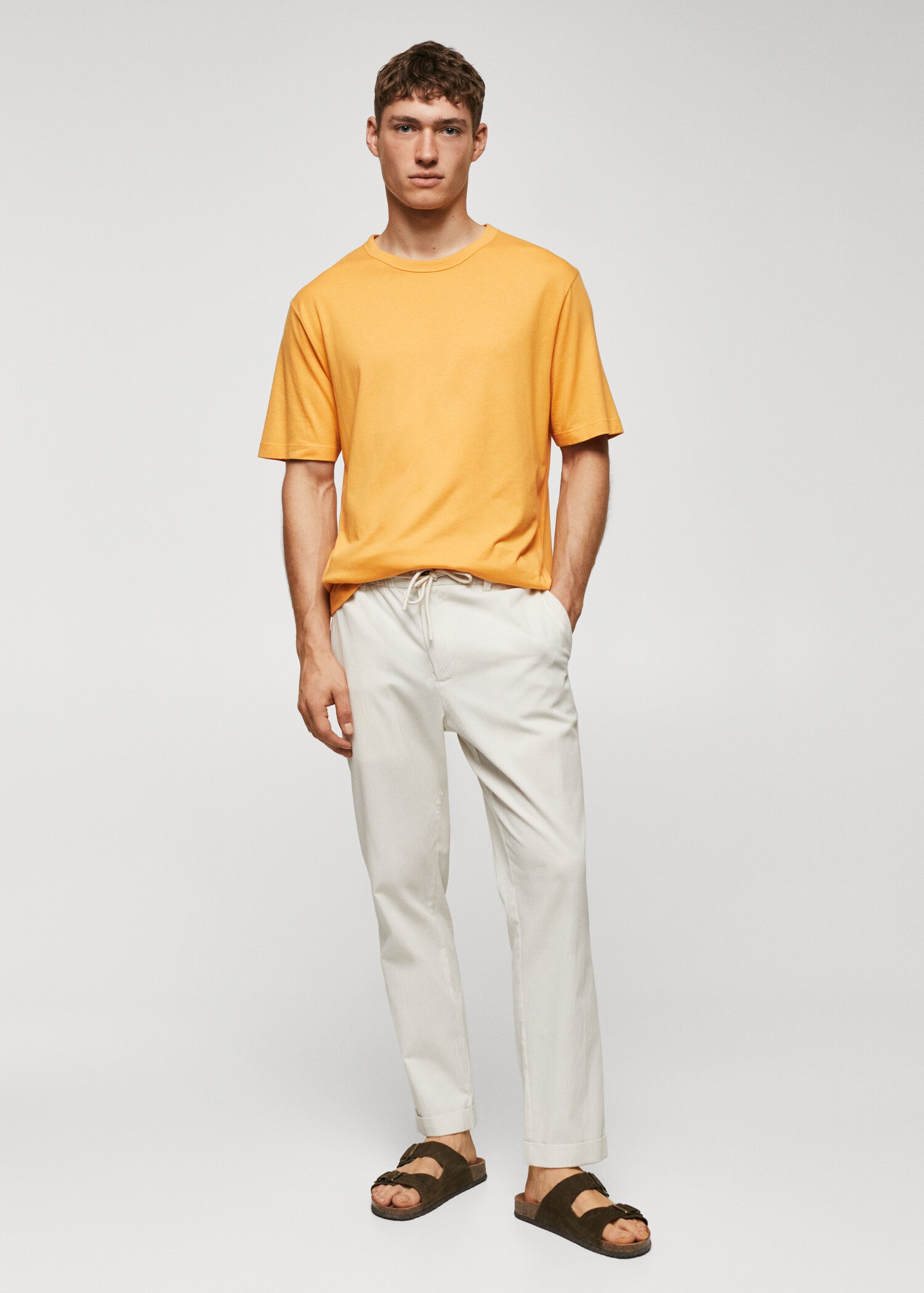 Basic mercerised lightweight shirt - General plane