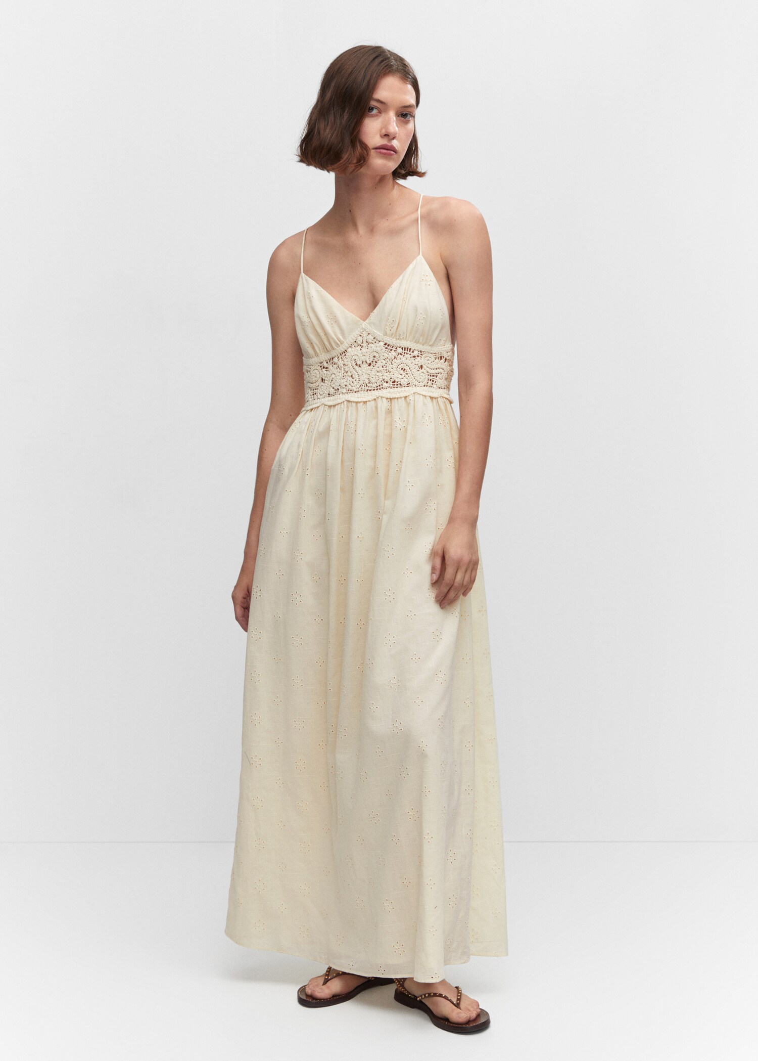 Vestido paneles crochet - Plano general