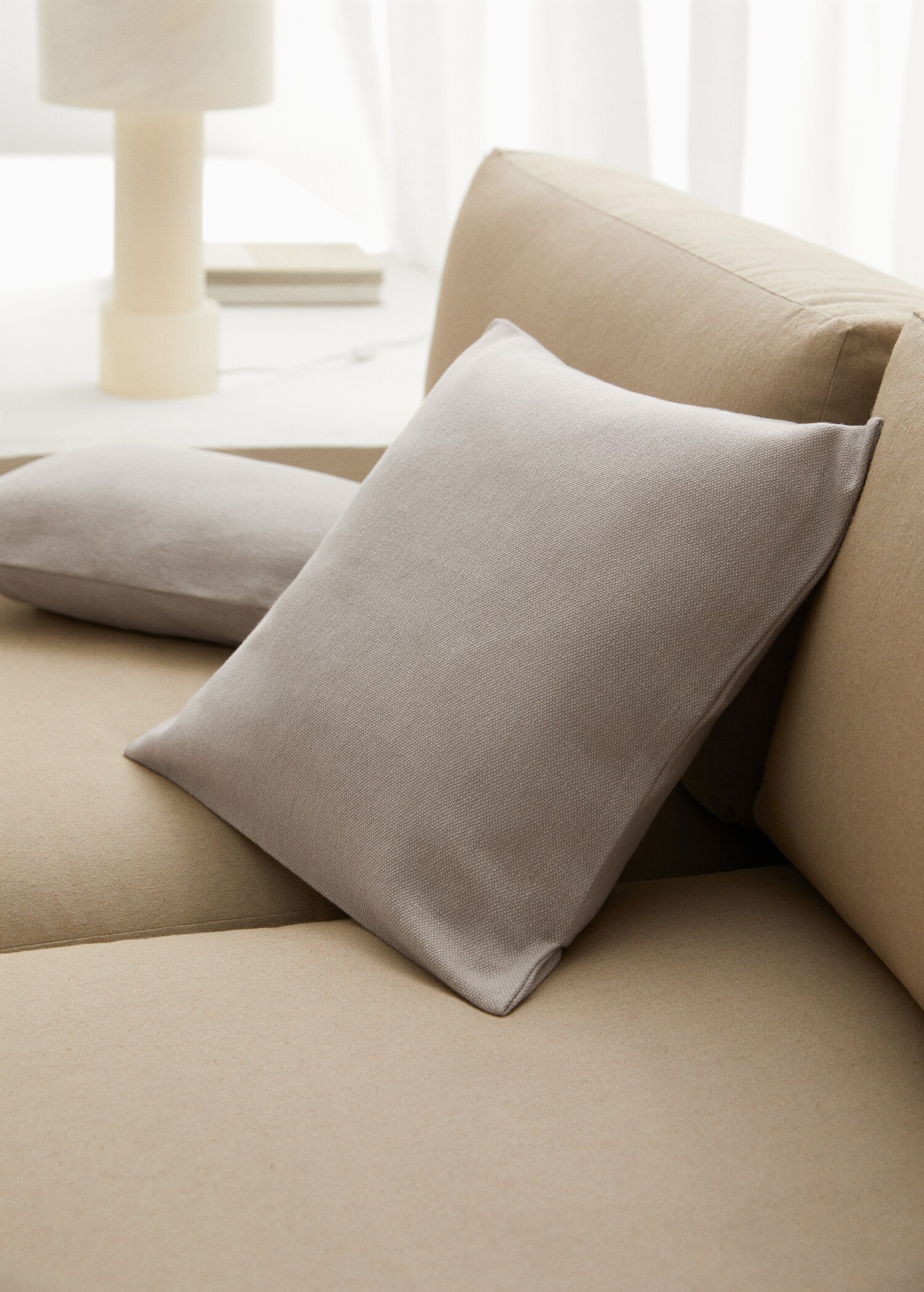 Housse de coussin 100 % coton 45x45cm - Plan général