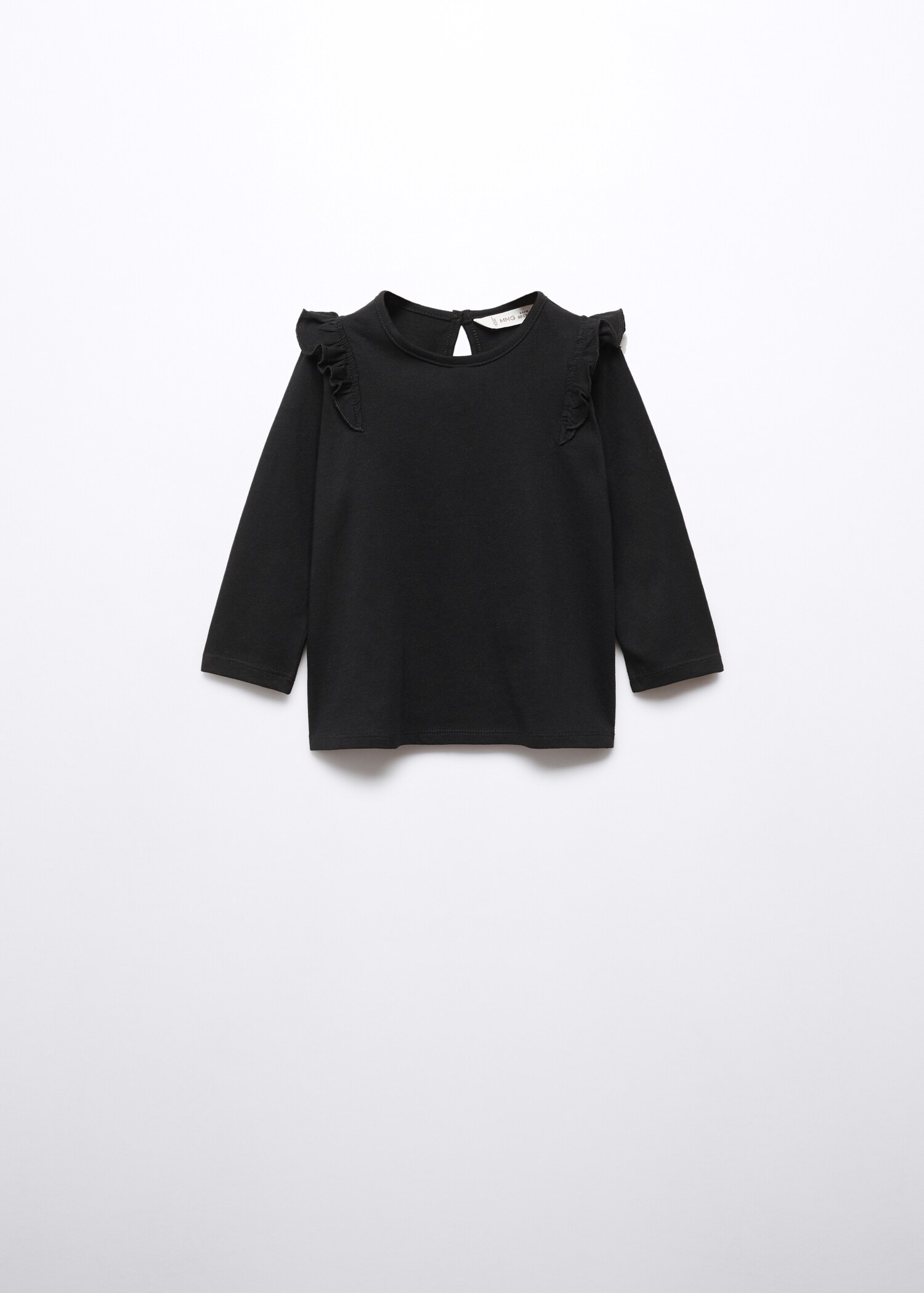 Long -sleeved t-shirt with ruffles - Загальний план