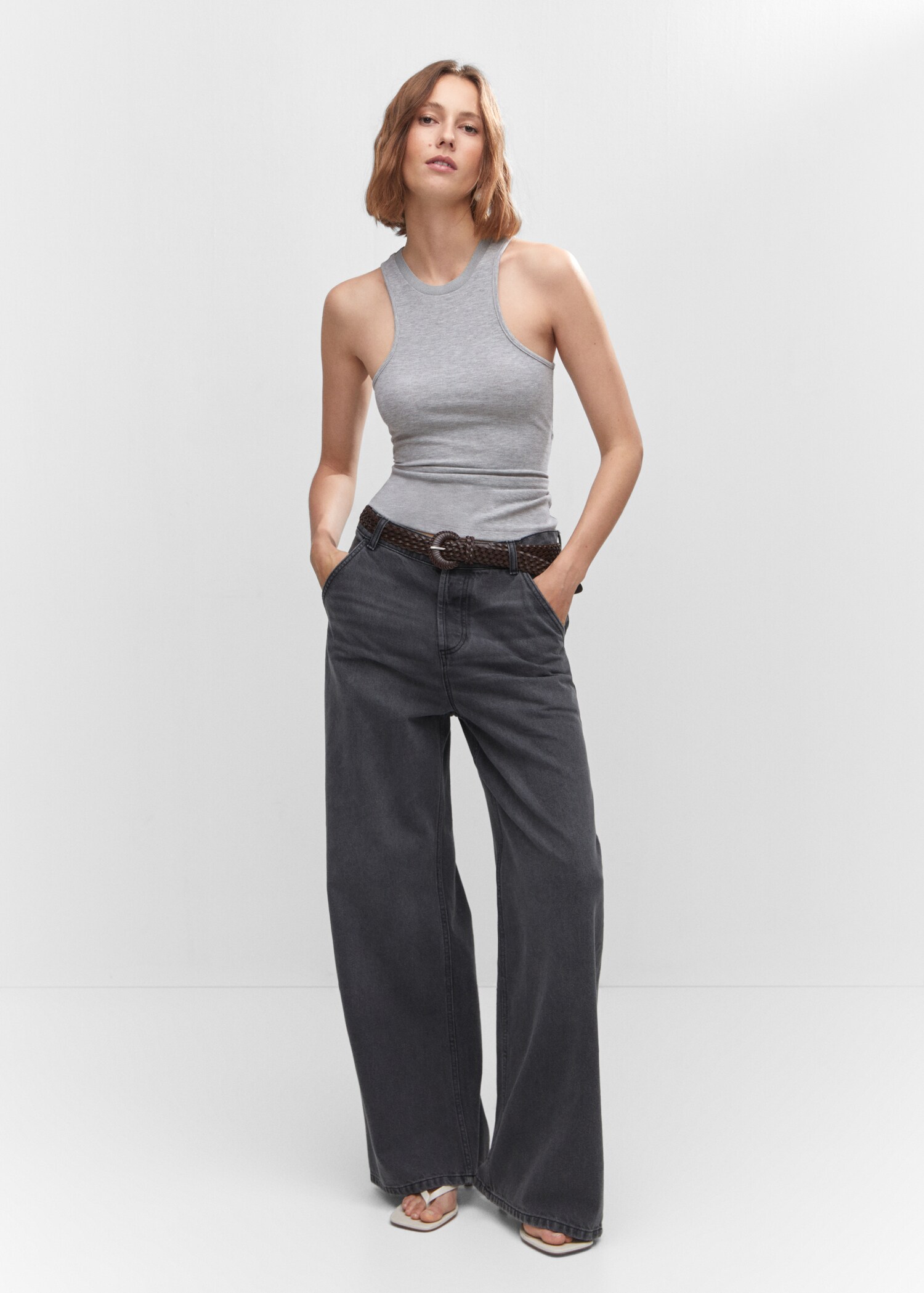 Ribbed strap top - General plane