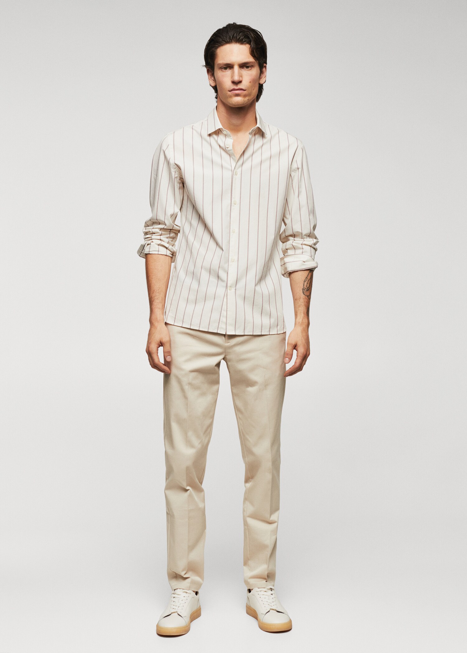 Camisa 100% algodón rayas - Plano general
