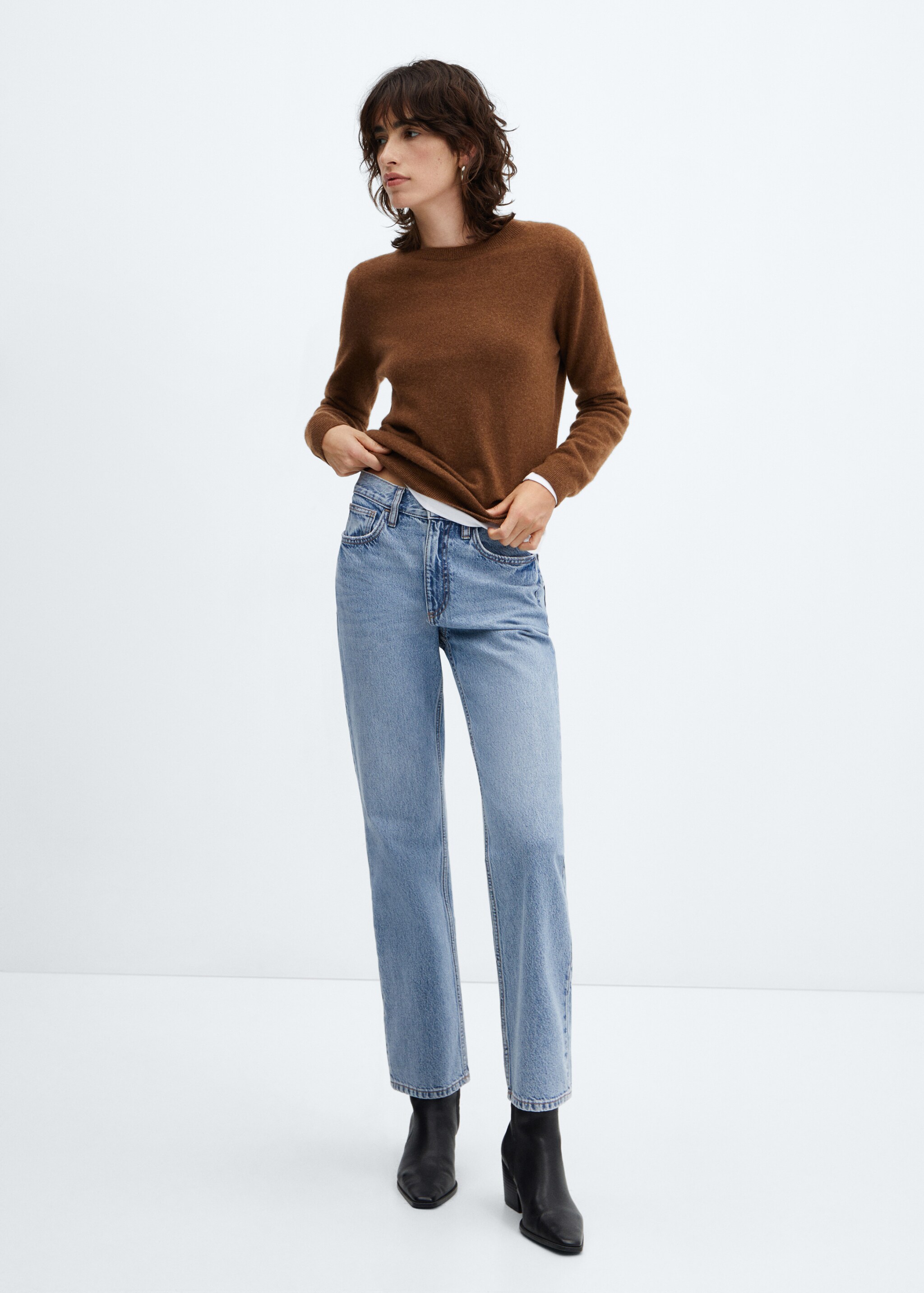Mid-rise straight jeans - General plane