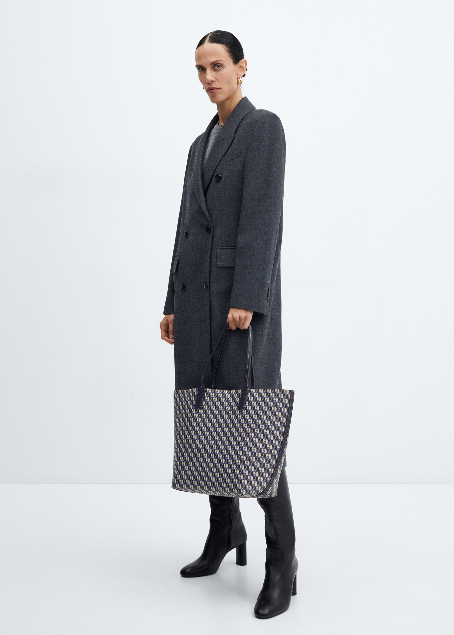 Bolso shopper estampado logo - Plano general