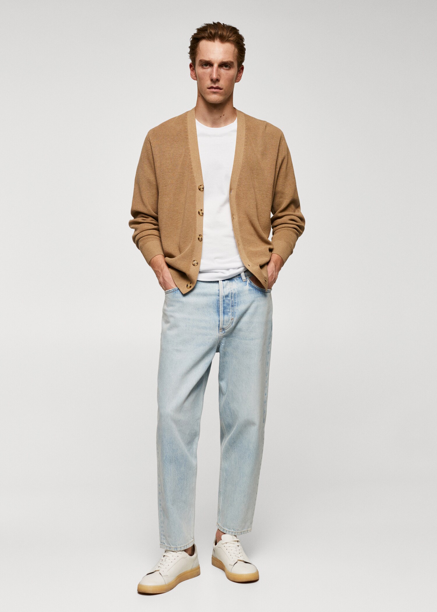 Jeans tapered loose cropped - Plano general