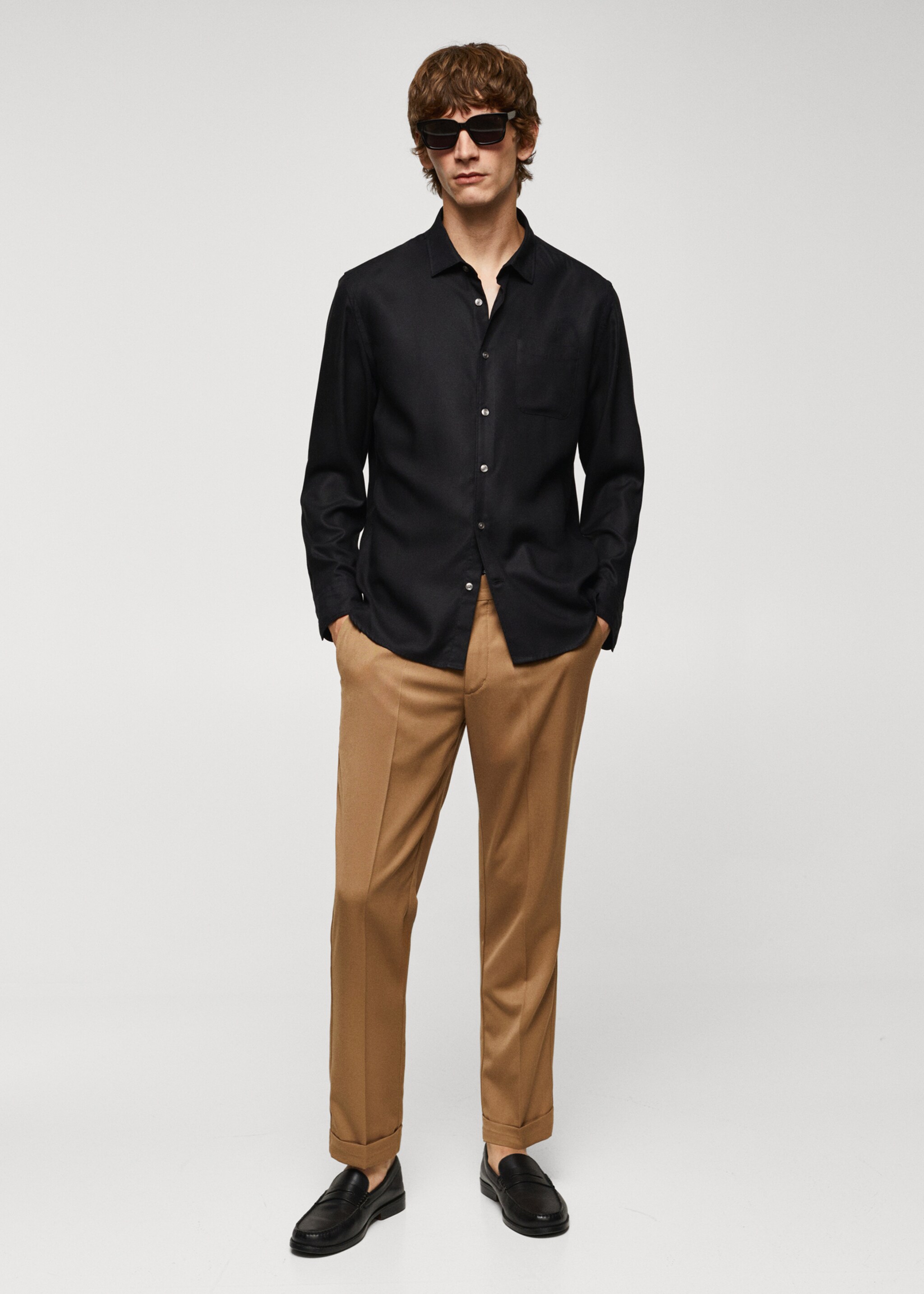 100% tencel shirt with pocket - General plane