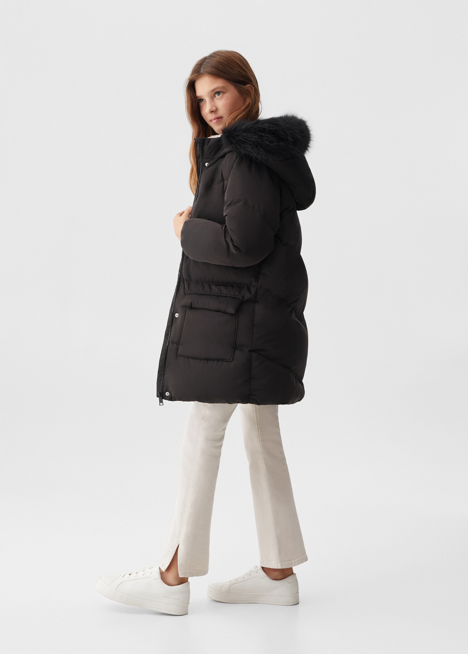 Anorak plumas acolchado - Plano general