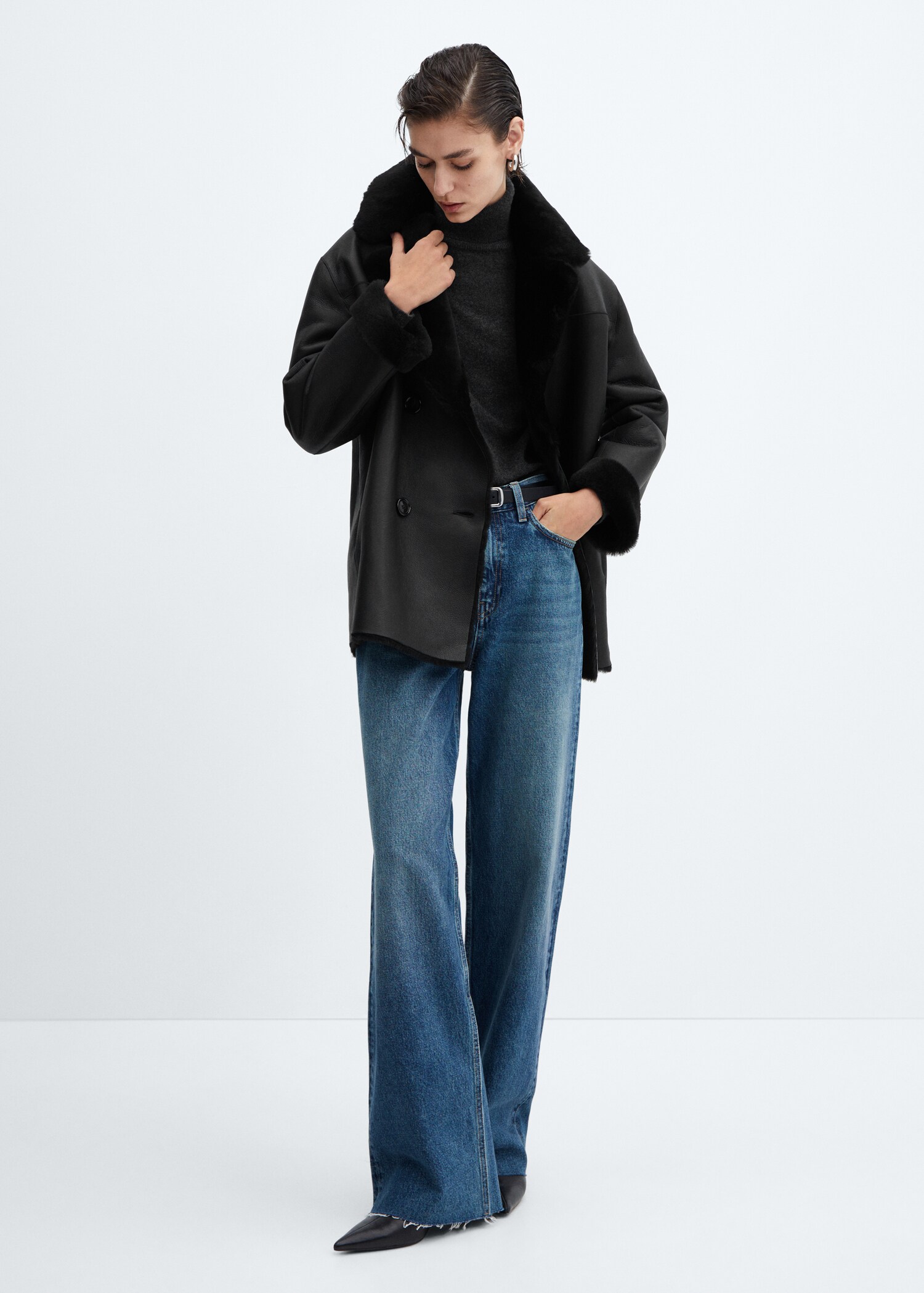 Veste cuir double face - Plan général