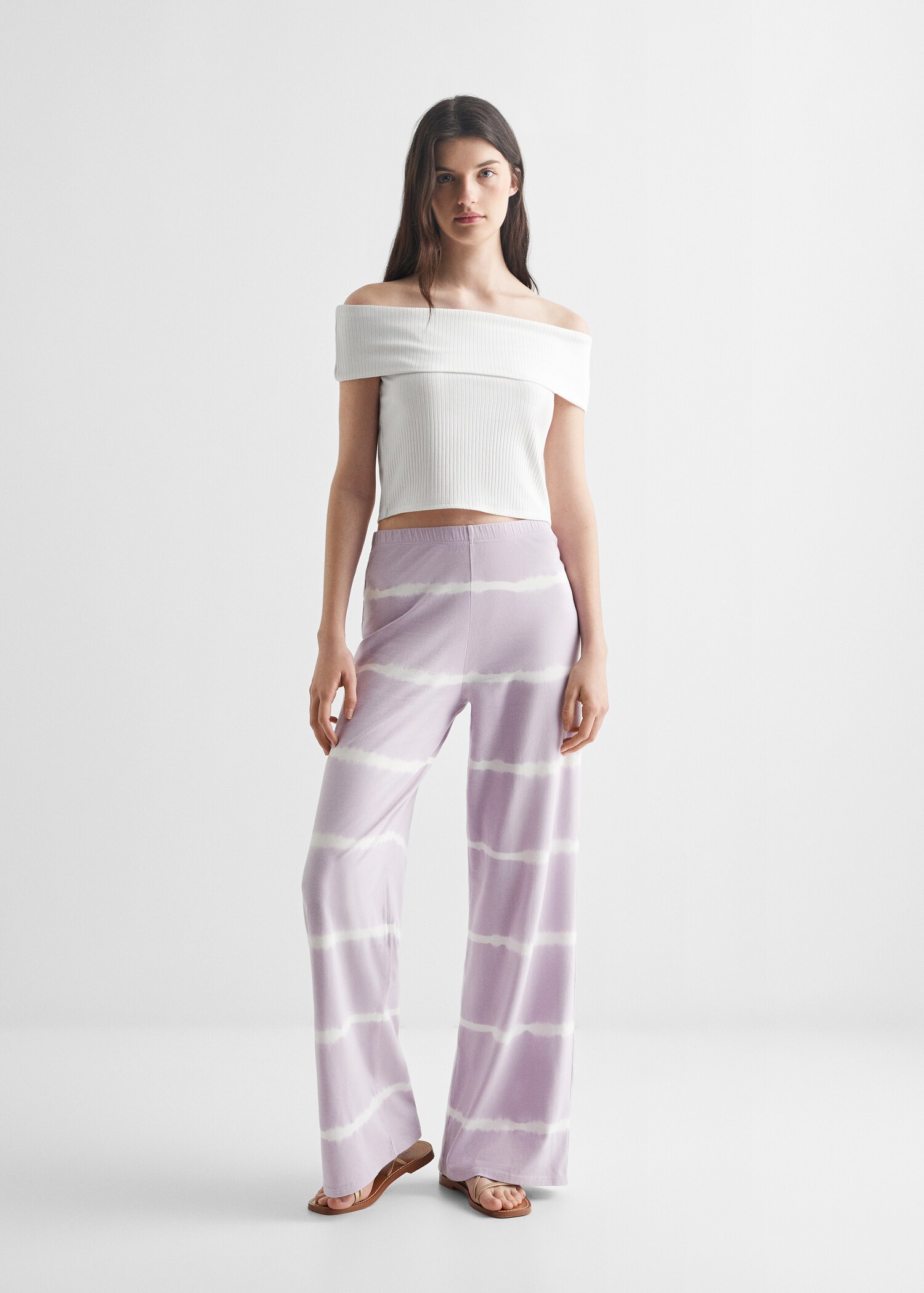 Pantalón estampado tie-dye - Plano general