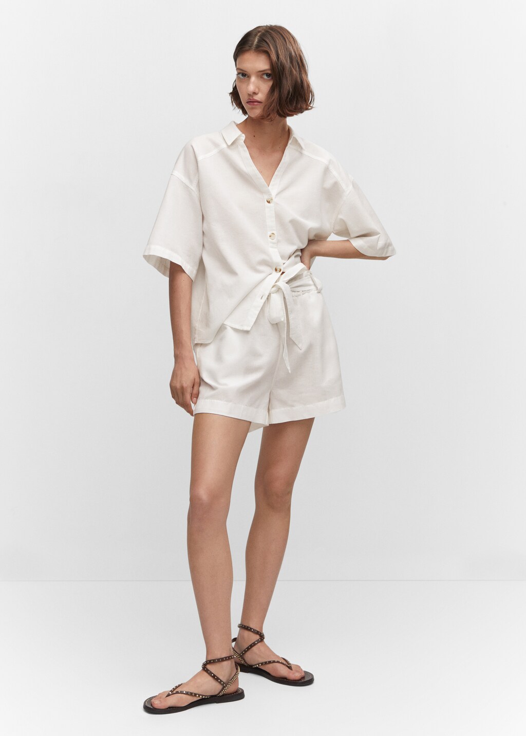 極美品✨ OMMO LINEN SHORT ALL IN ONE 白 現行 MONACO LINEN SHORT – The Fem Collection