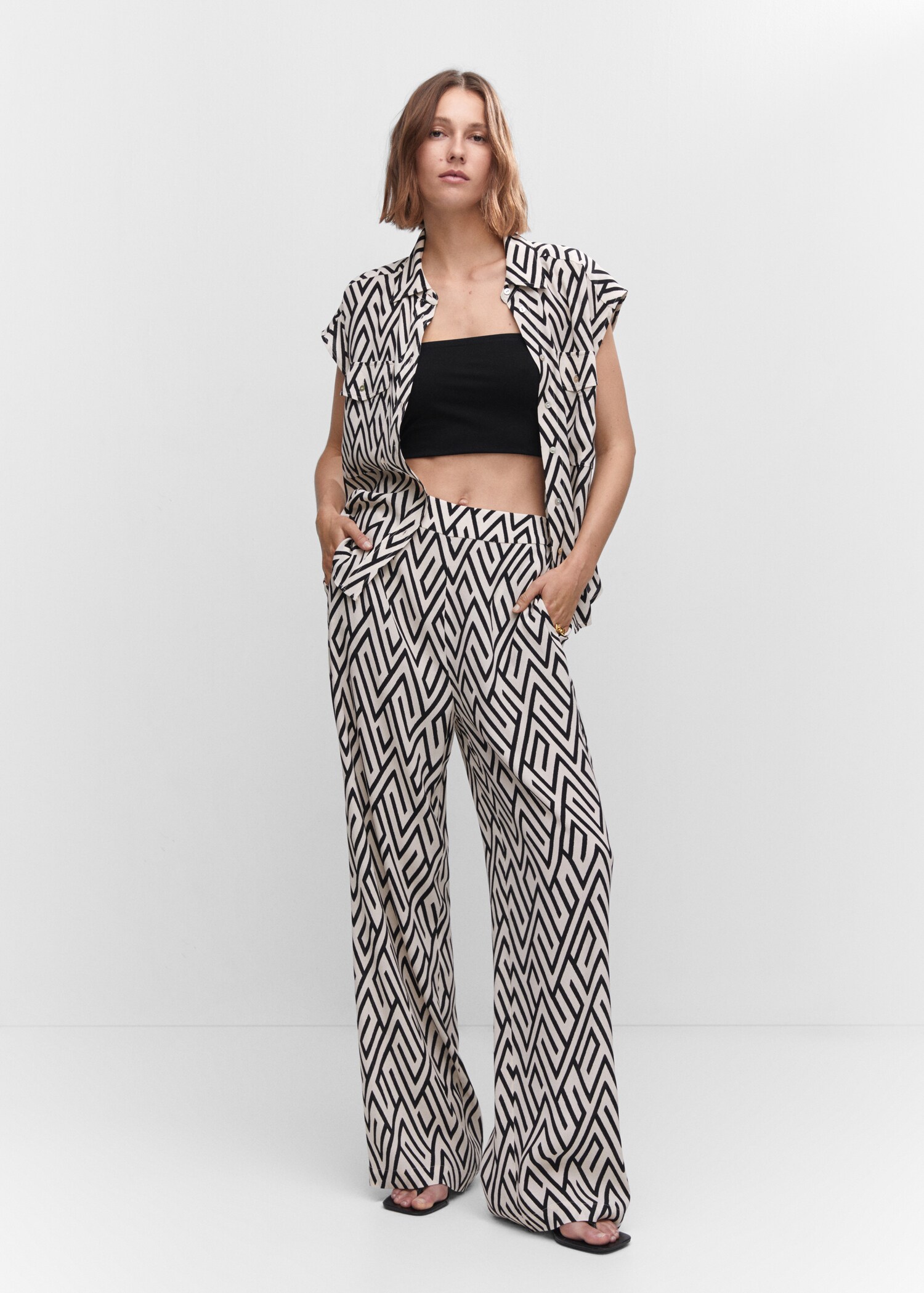 Chemise fluide oversize - Plan général