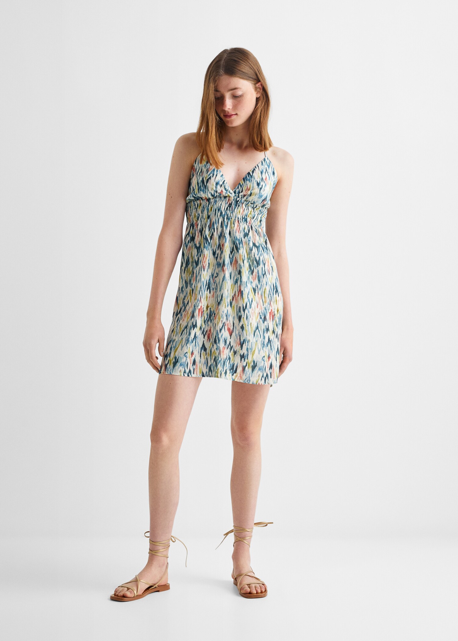Bedrucktes Kleid - Allgemeine Ansicht