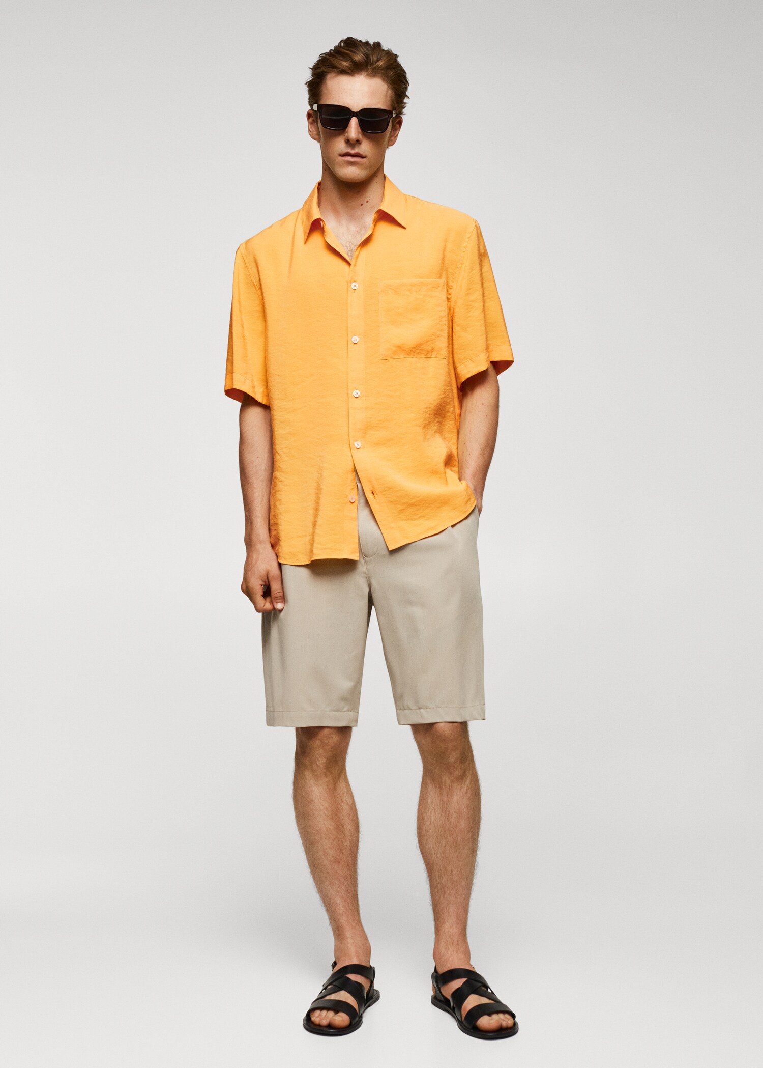 Camisa regular fit manga corta - Plano general