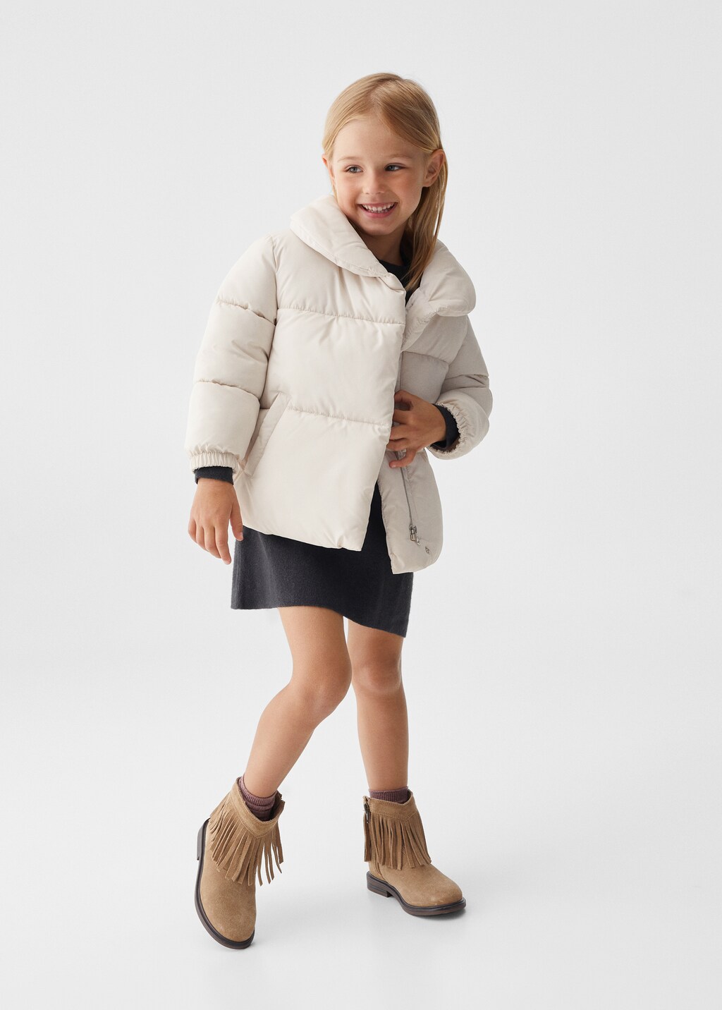 Anorak matelasse impermeable a losanges Enfants MANGO Niger