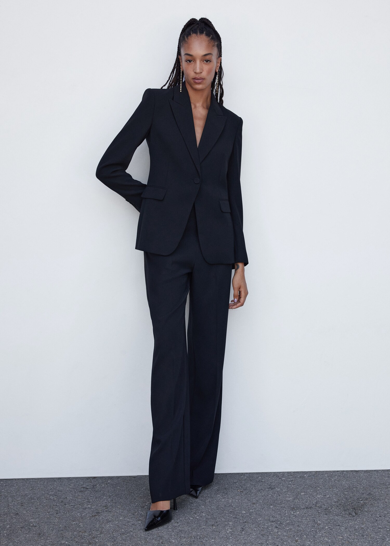 Suit blazer with buttons  - General plane