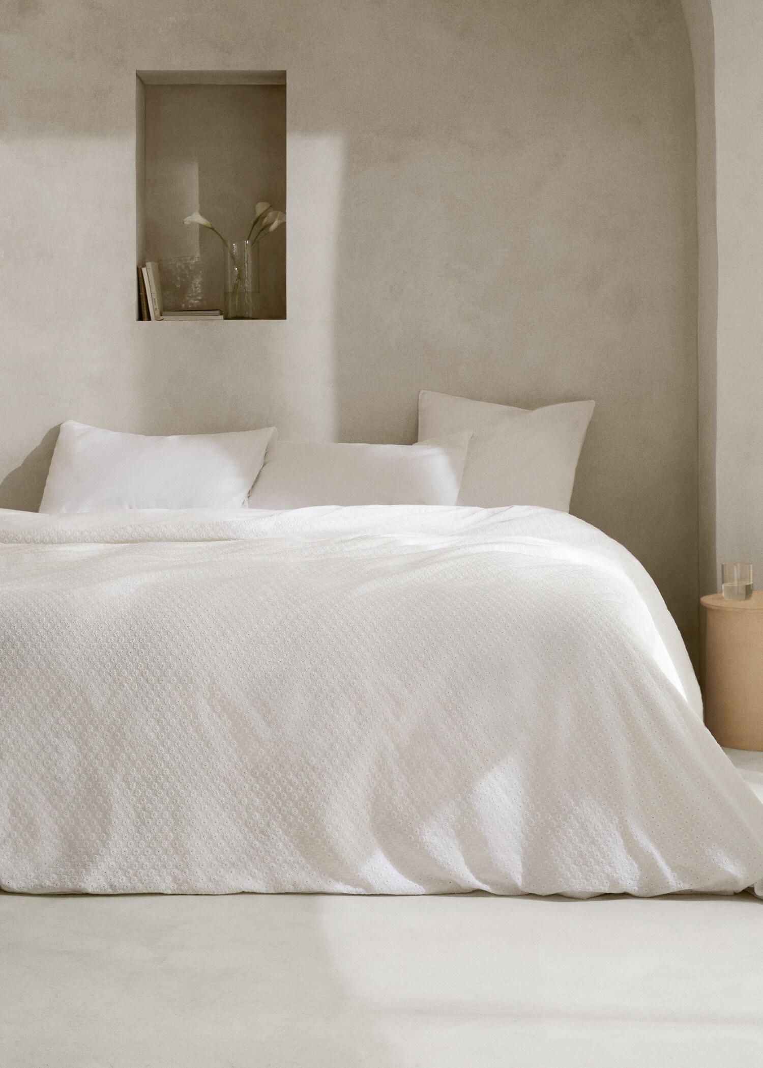 Housse de couette brodée coton Lit 135/140 cm - Plan général