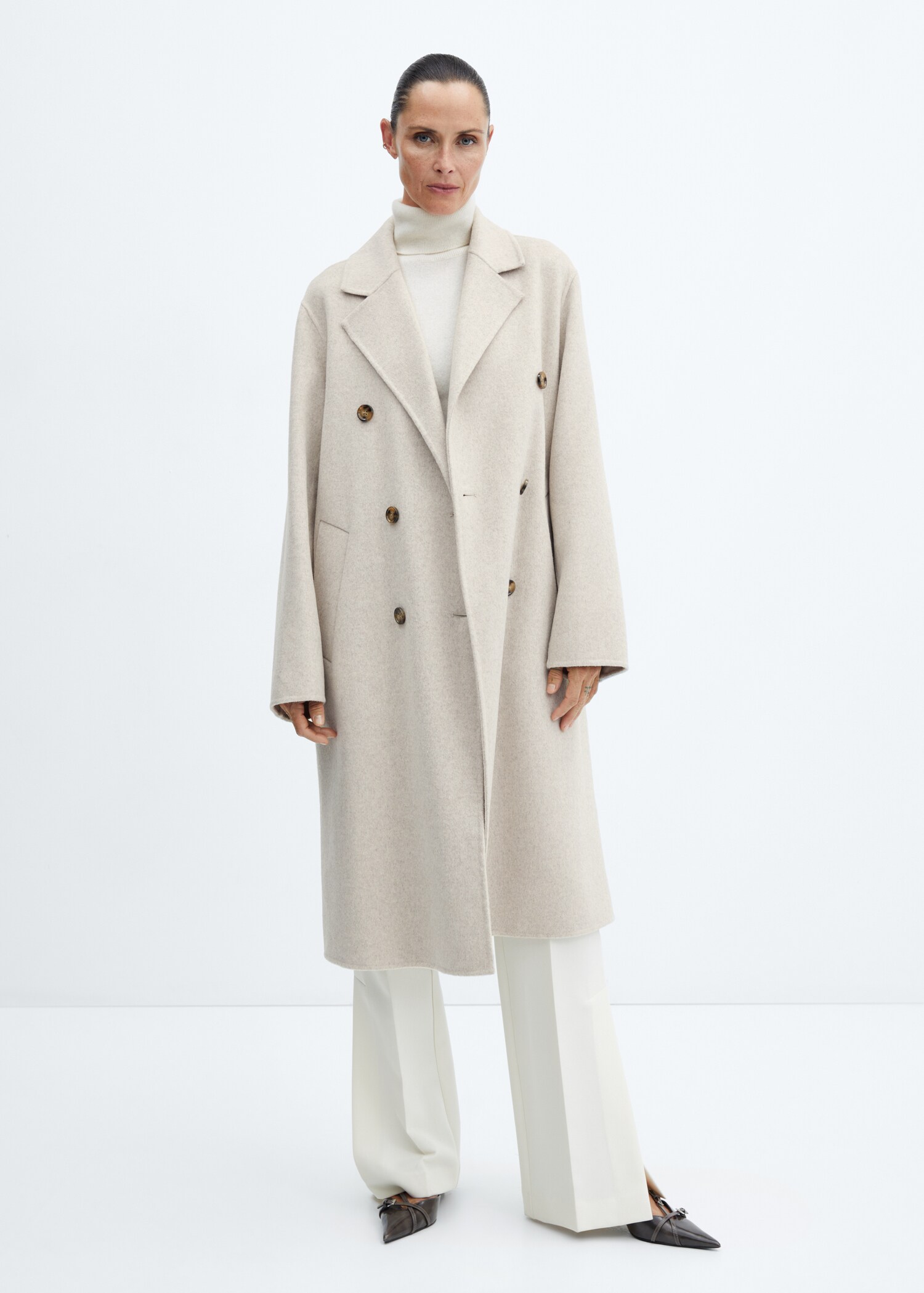 Handmade oversized wool coat - General plane