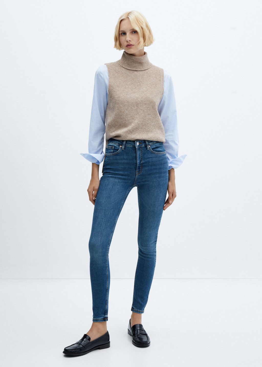 High rise skinny jeans Women MANGO Azerbaijan