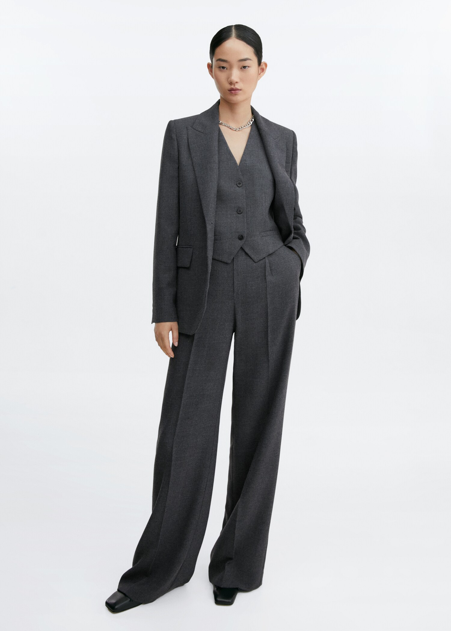  Wide leg suit trousers - General plane
