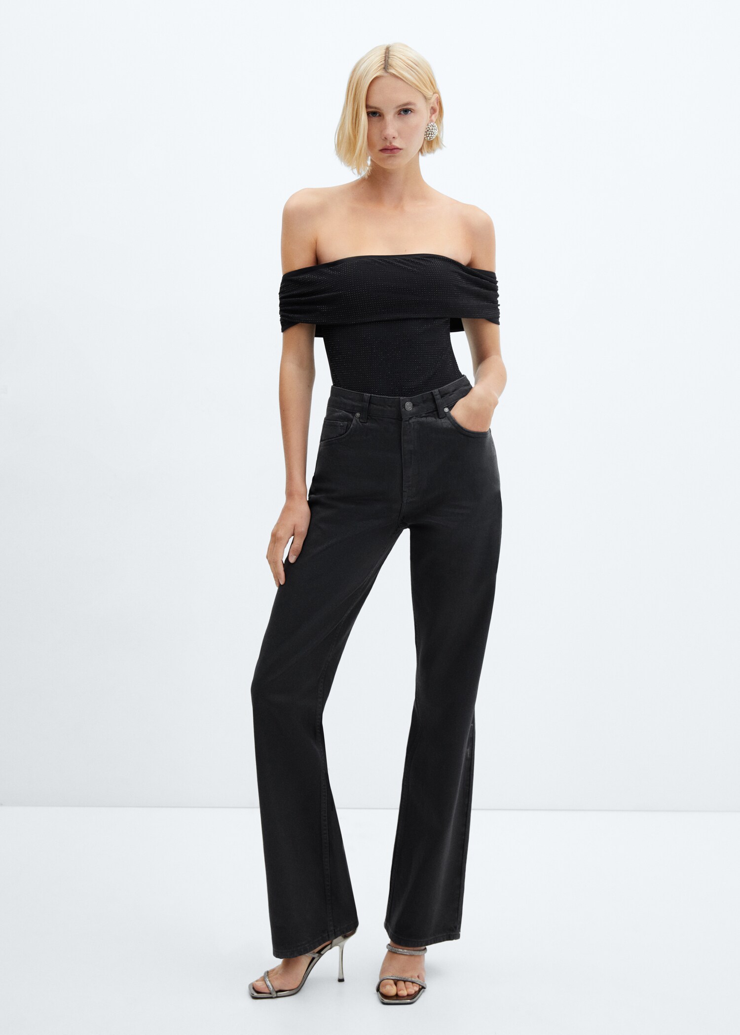 Draped body with rhinestone detail - General plane