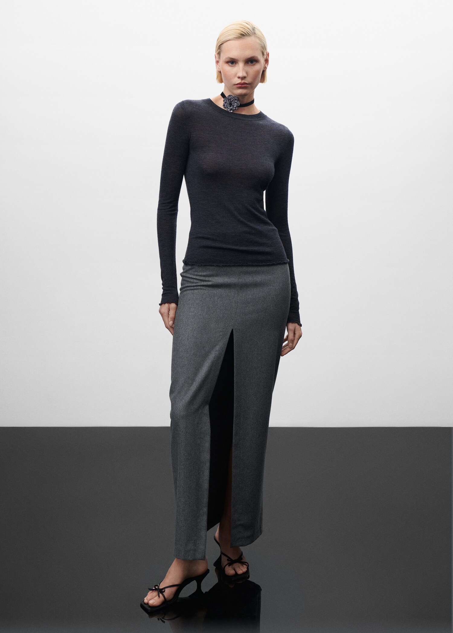 Camisola de 100% lã - Plano geral