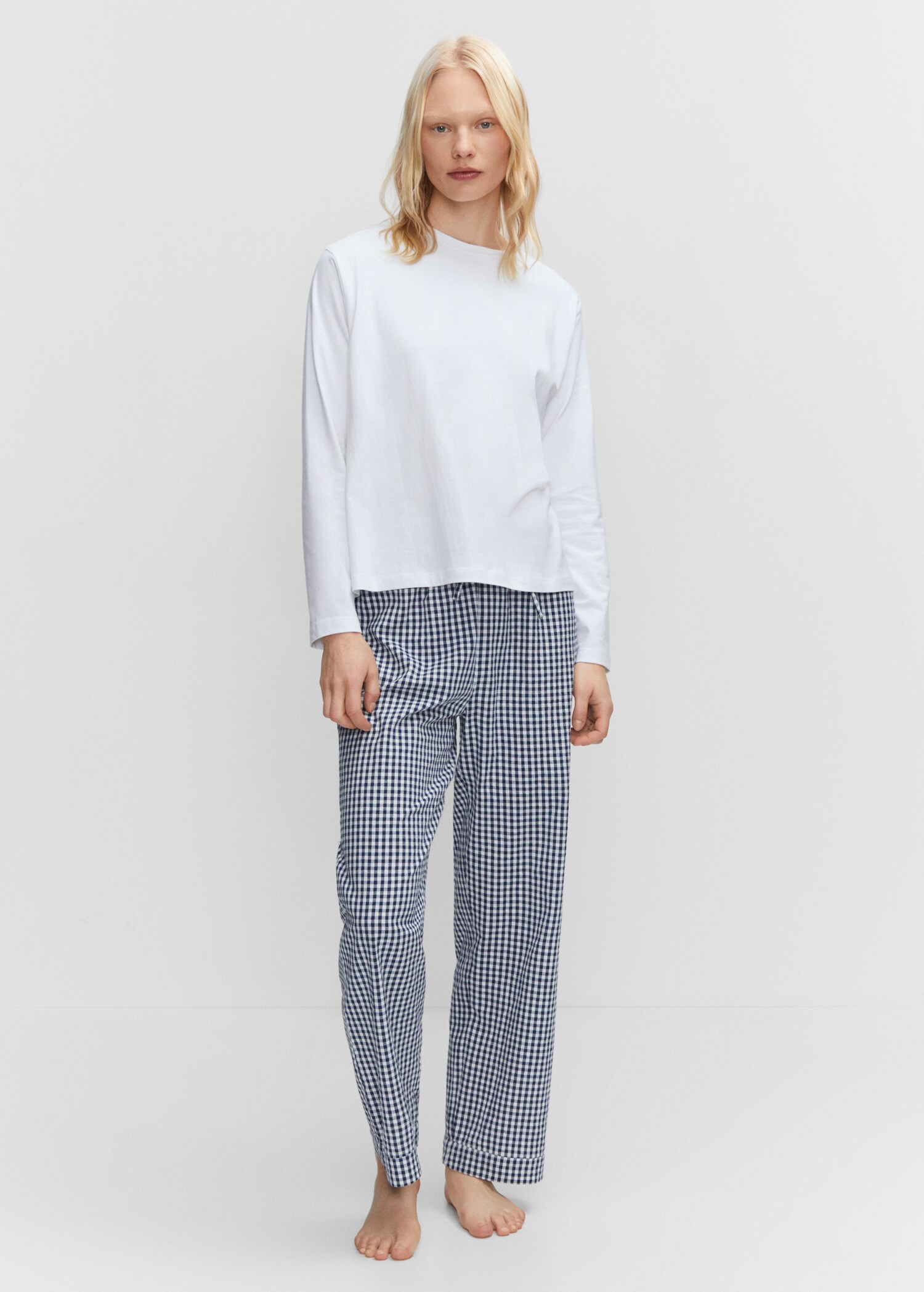Pyjama long imprimé - Plan général