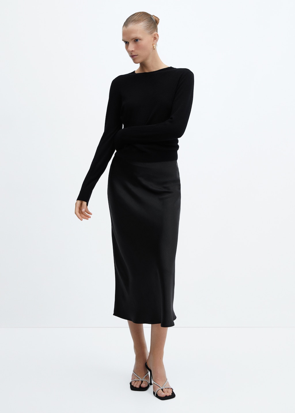 Midi satin skirt Women MANGO China