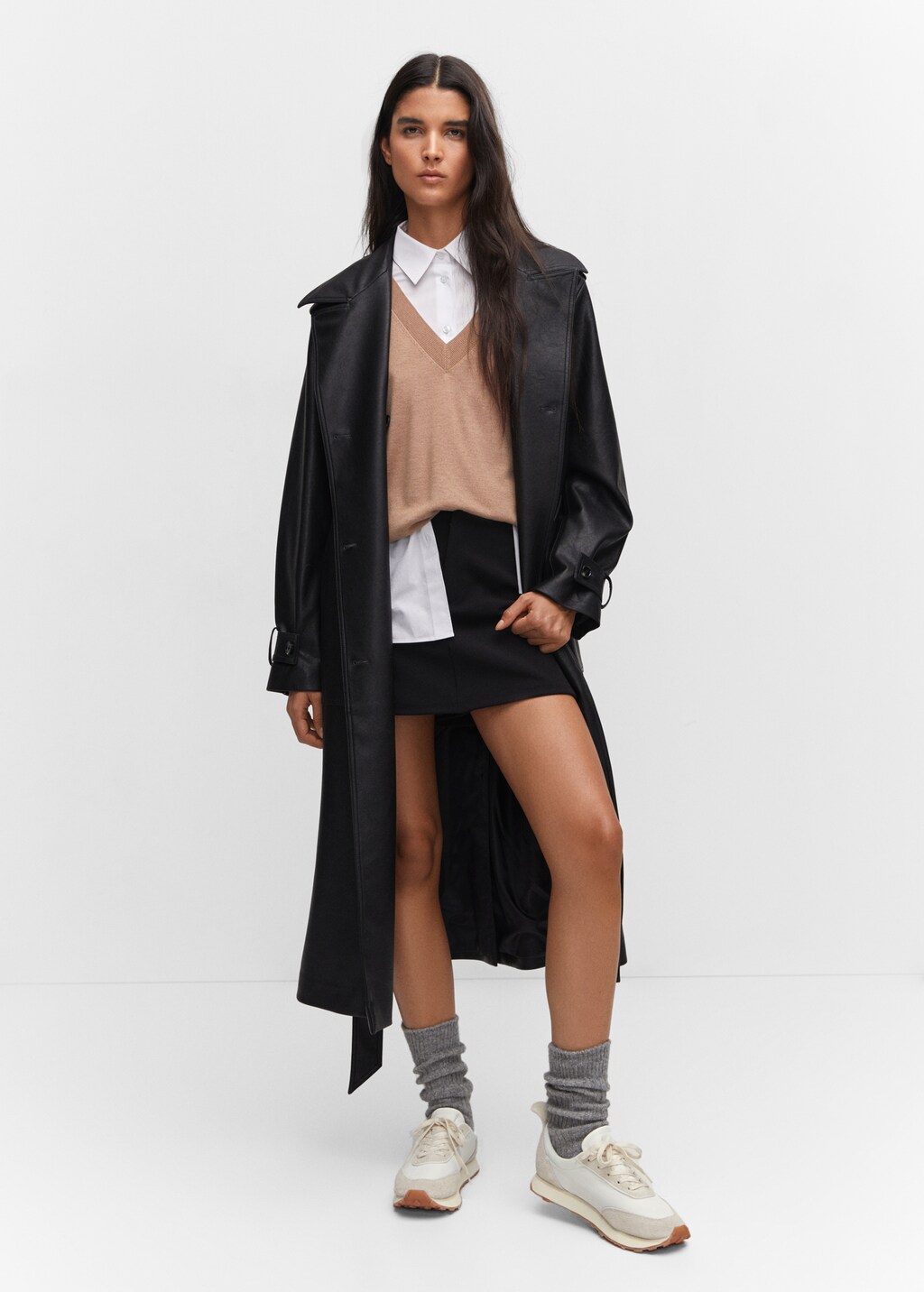 Contrast panel sneakers - Women | MANGO Vietnam