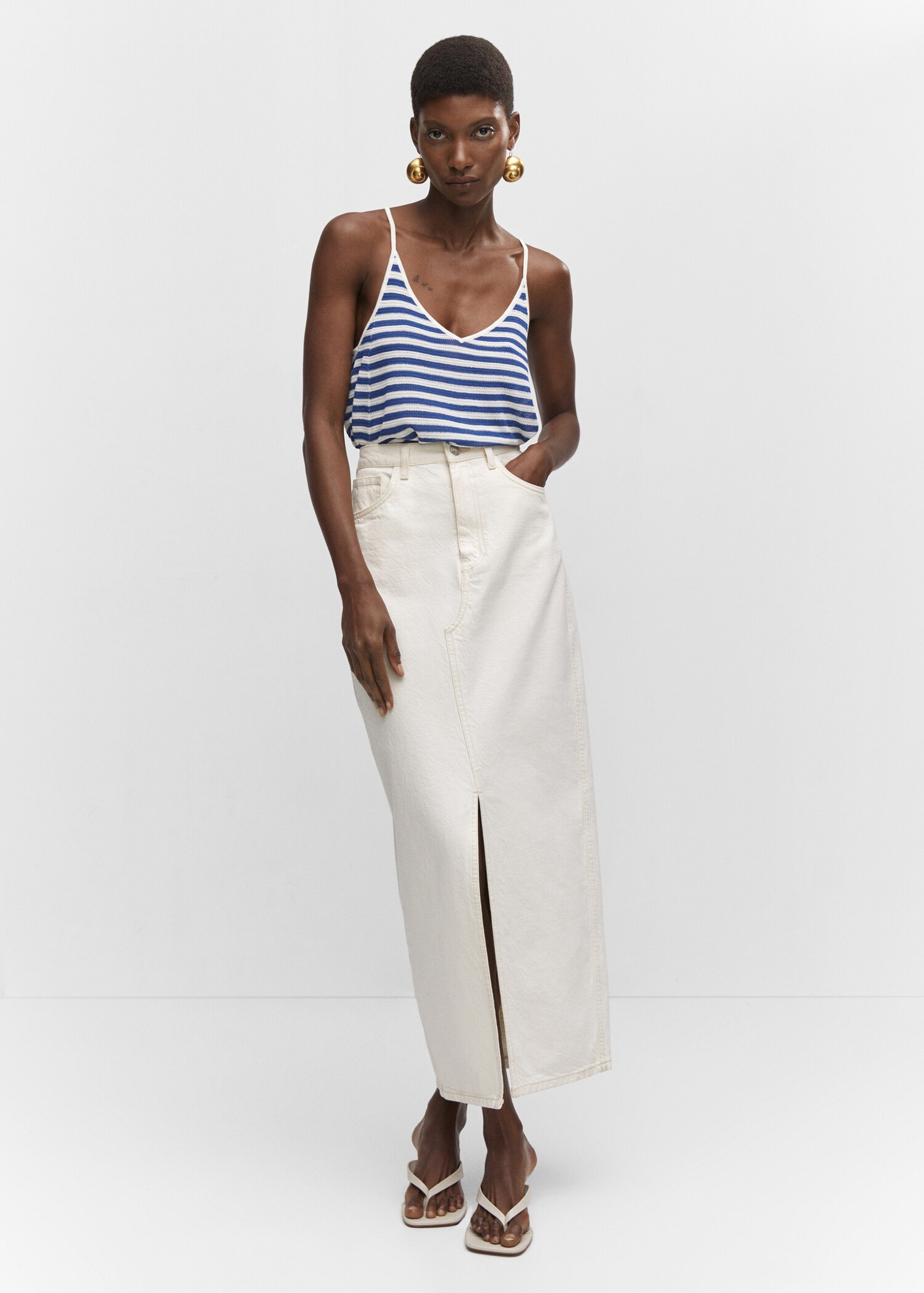 Striped knit top - General plane